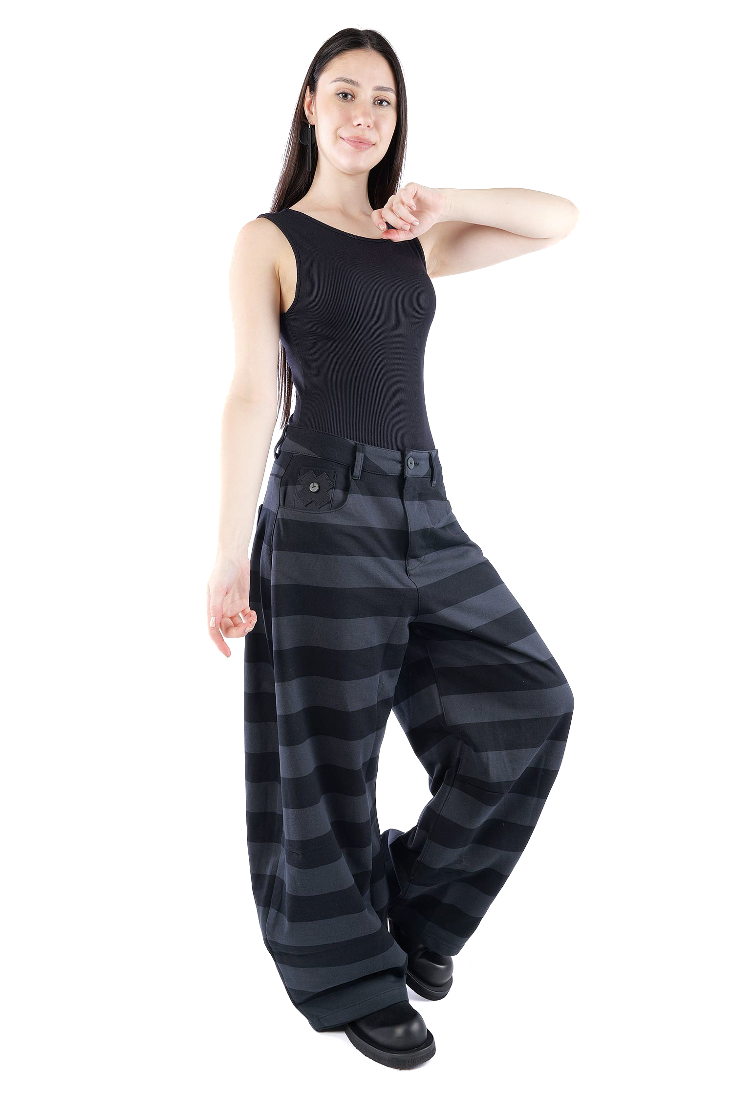 Wide stretch pants - Widestripe - 10024