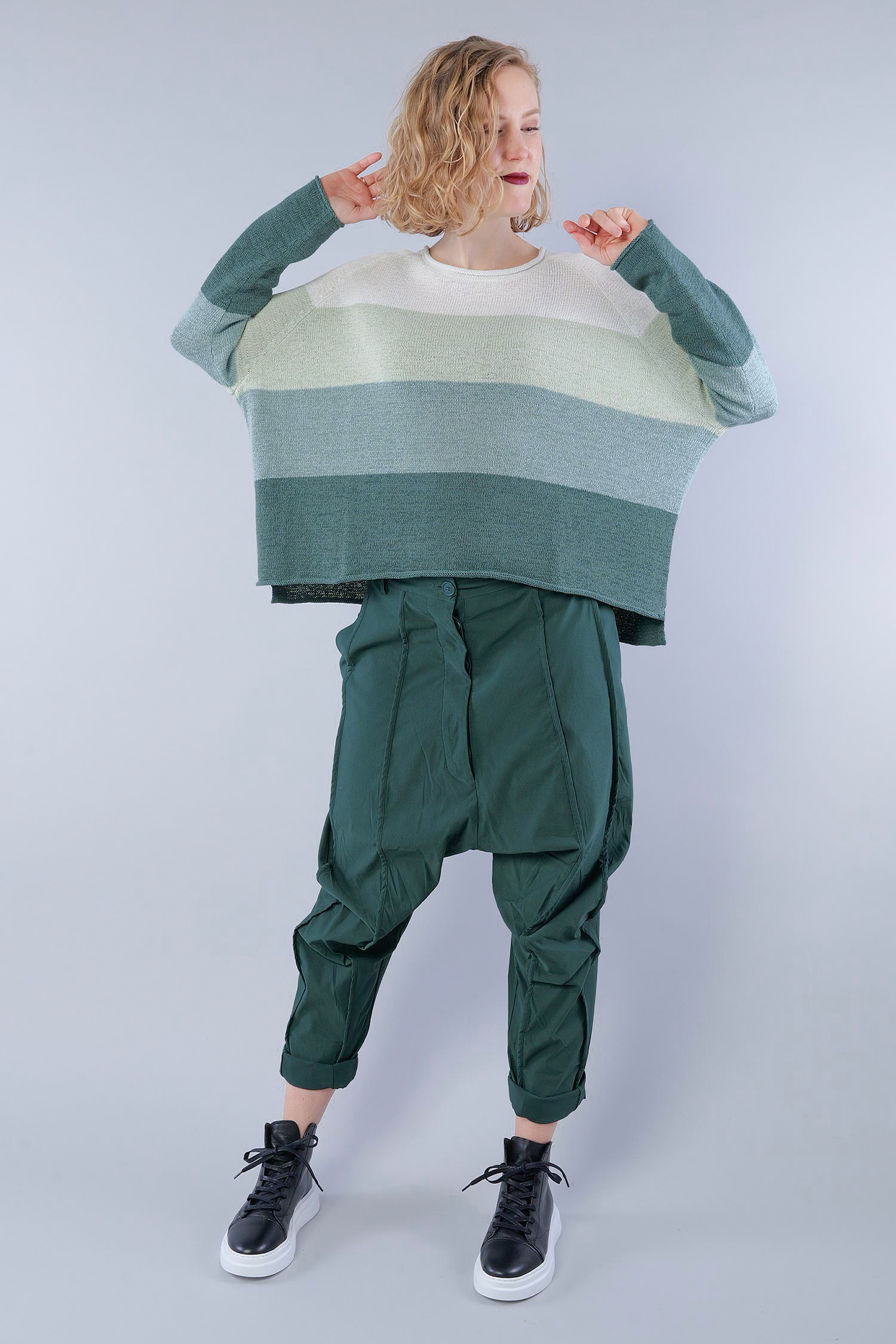 Oversize Strickpullover - Waterfall - 1263720709