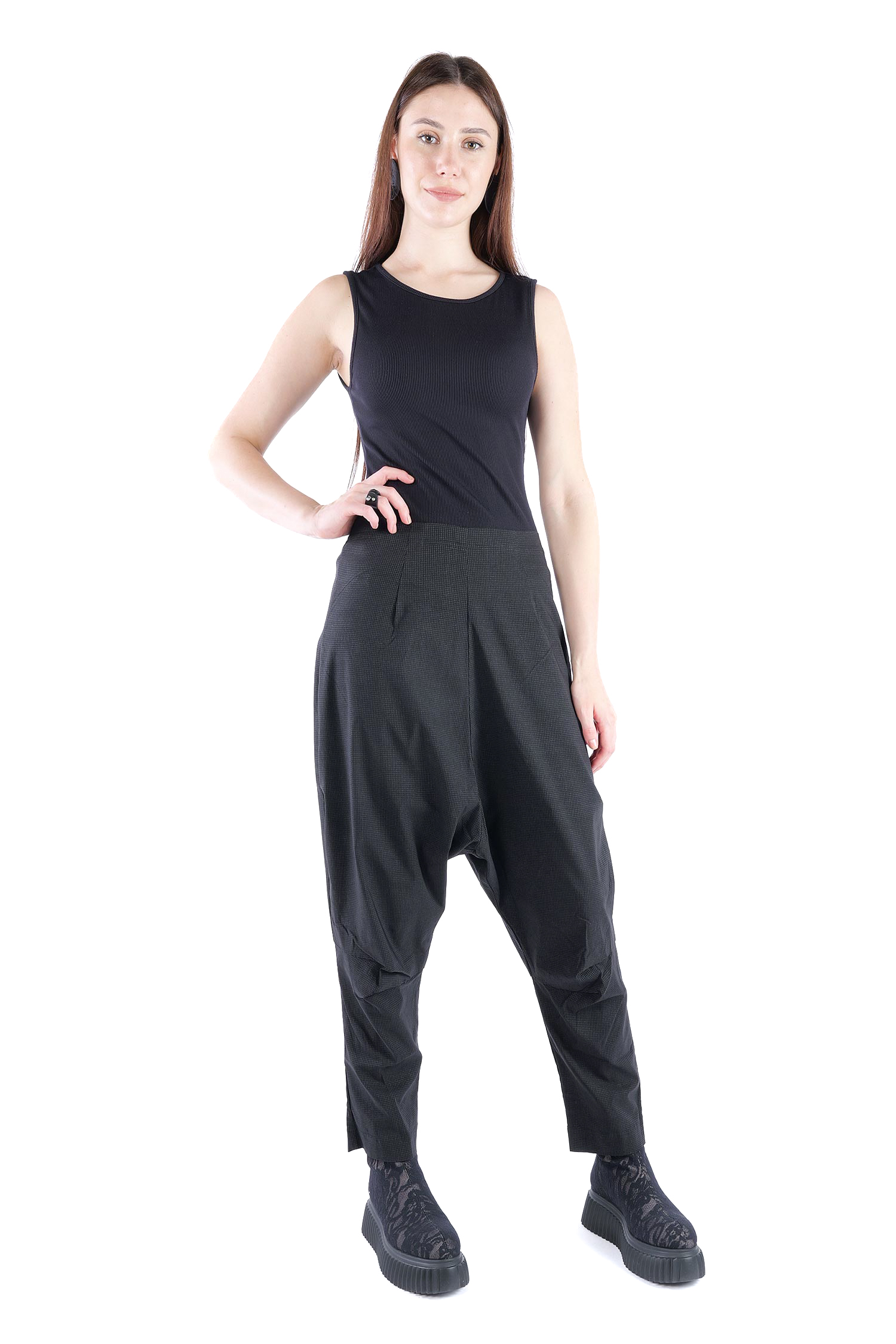 Stretchhose - Black print - 2263440101