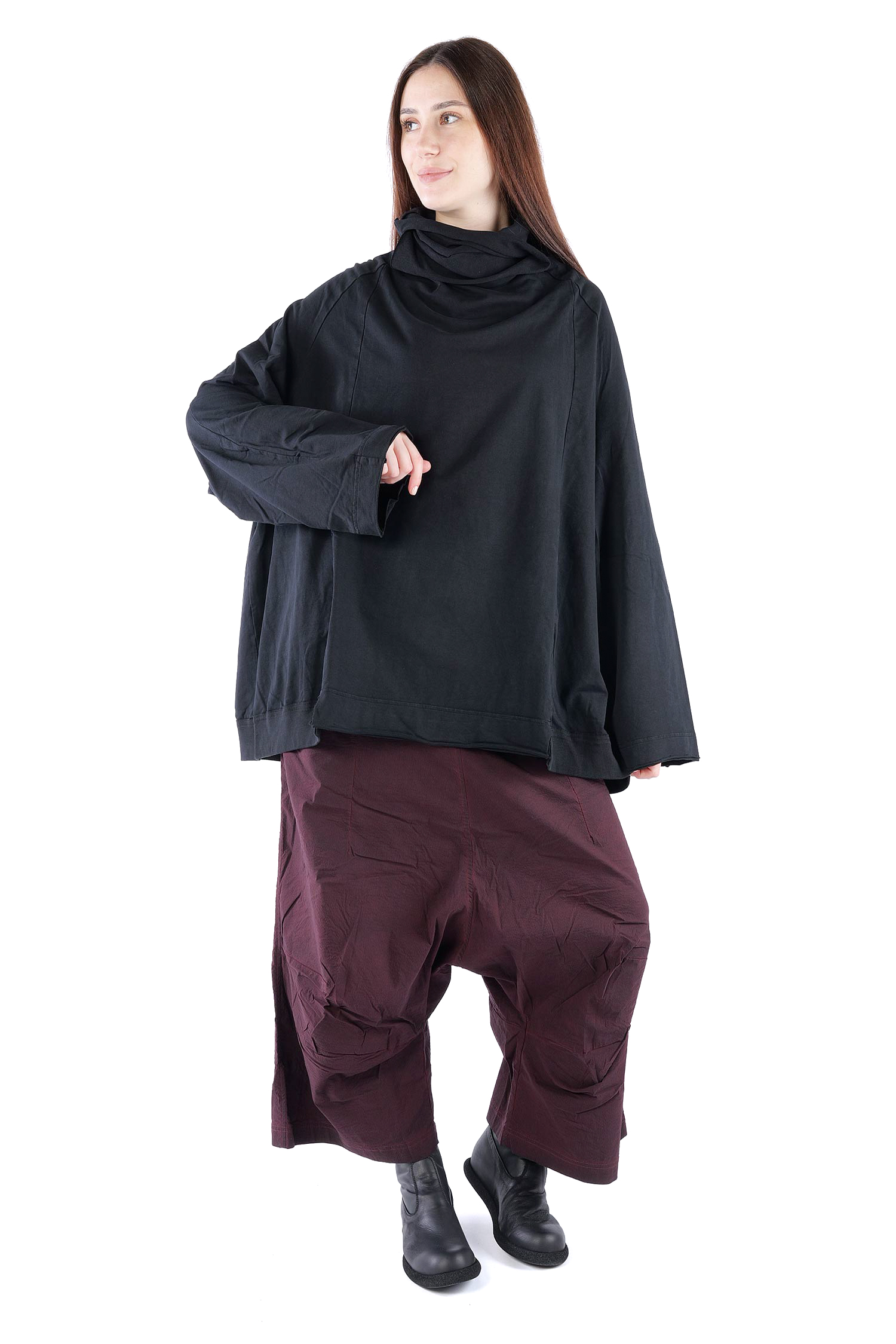 Oversized sweat pullover - Black - 2261280505
