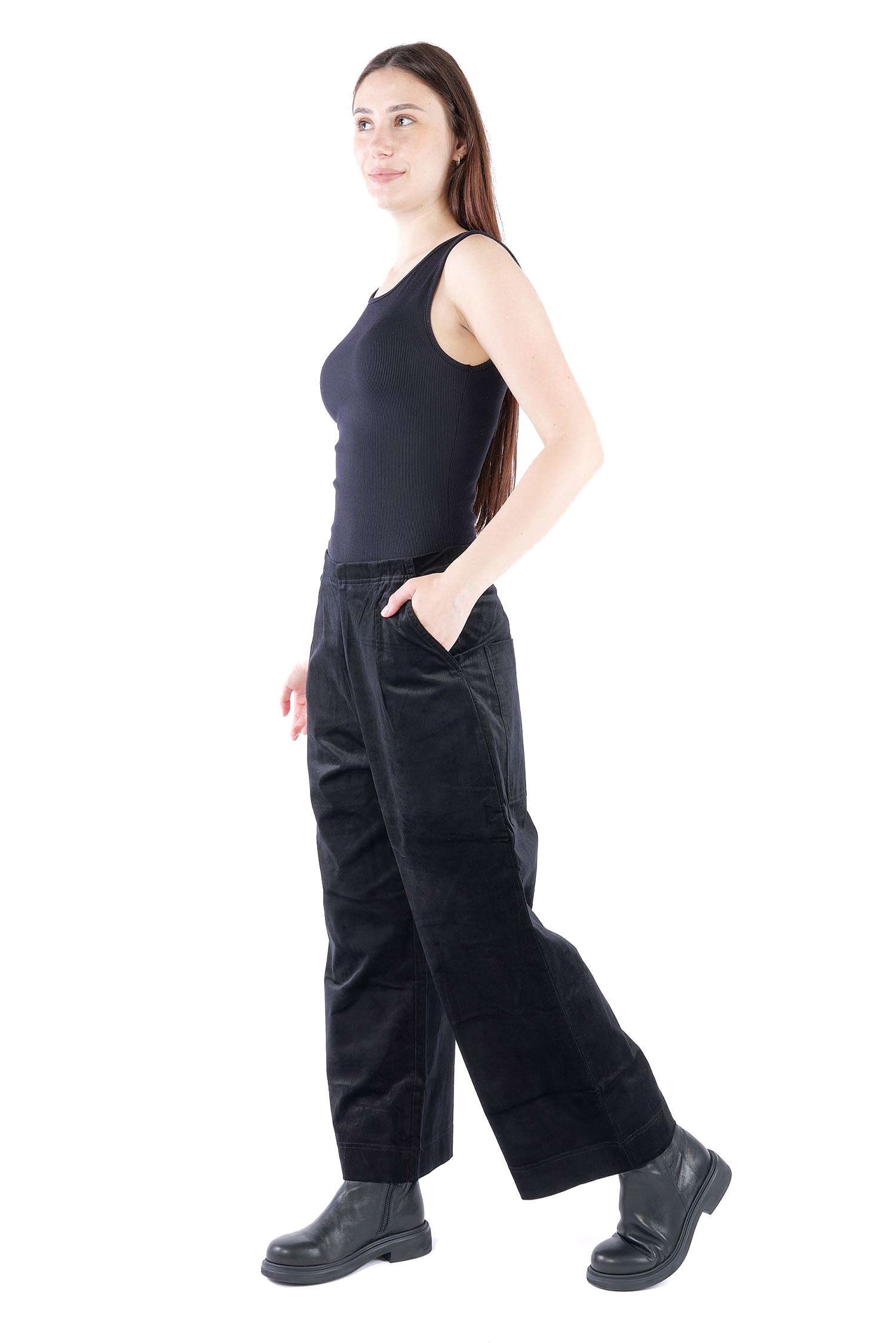 Feincord Culottes - Schwarz - 2263230113