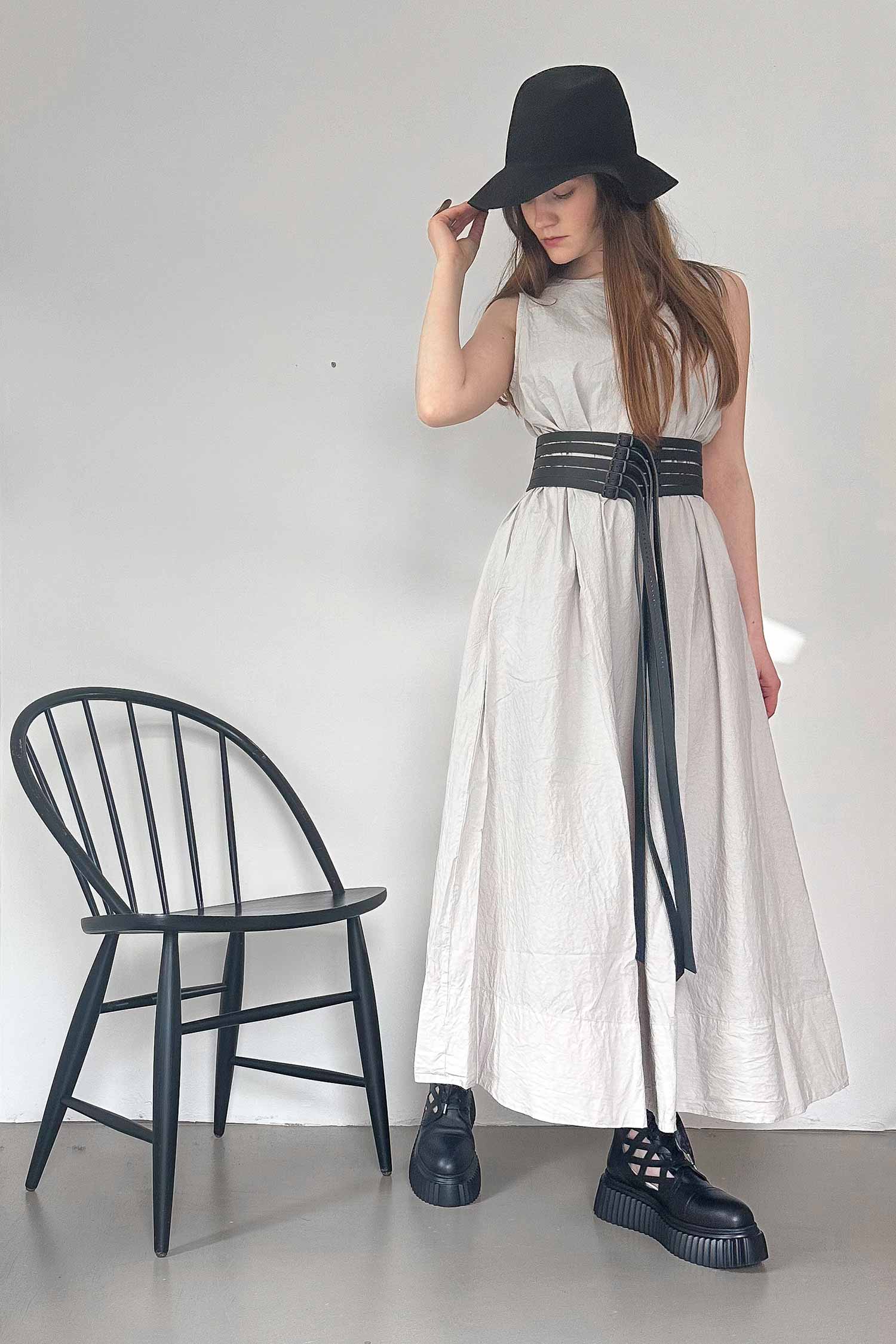 Leather belt - Pentad_Plus _Belt - black