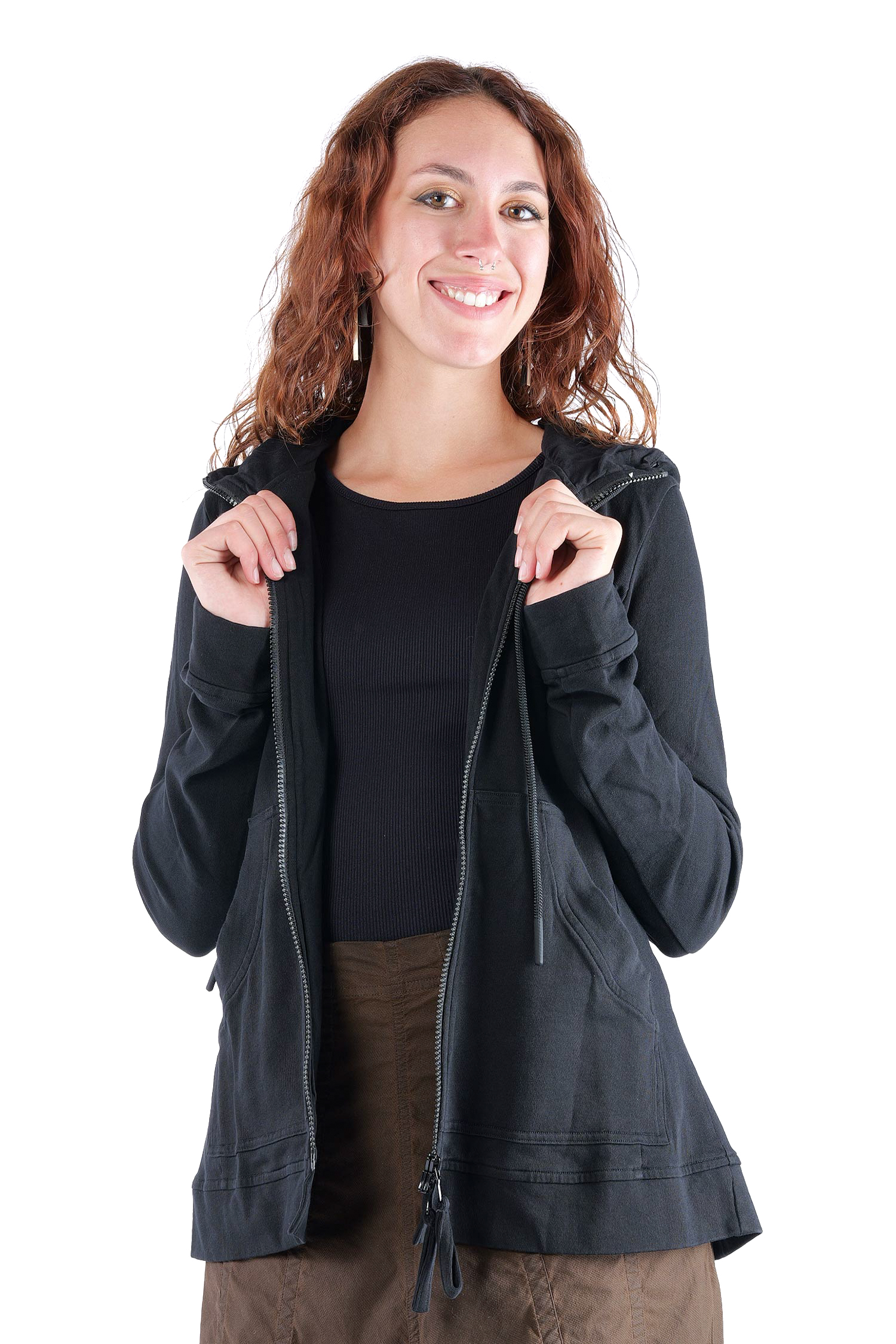 A-Linien Jacke - Schwarz - 2263291117