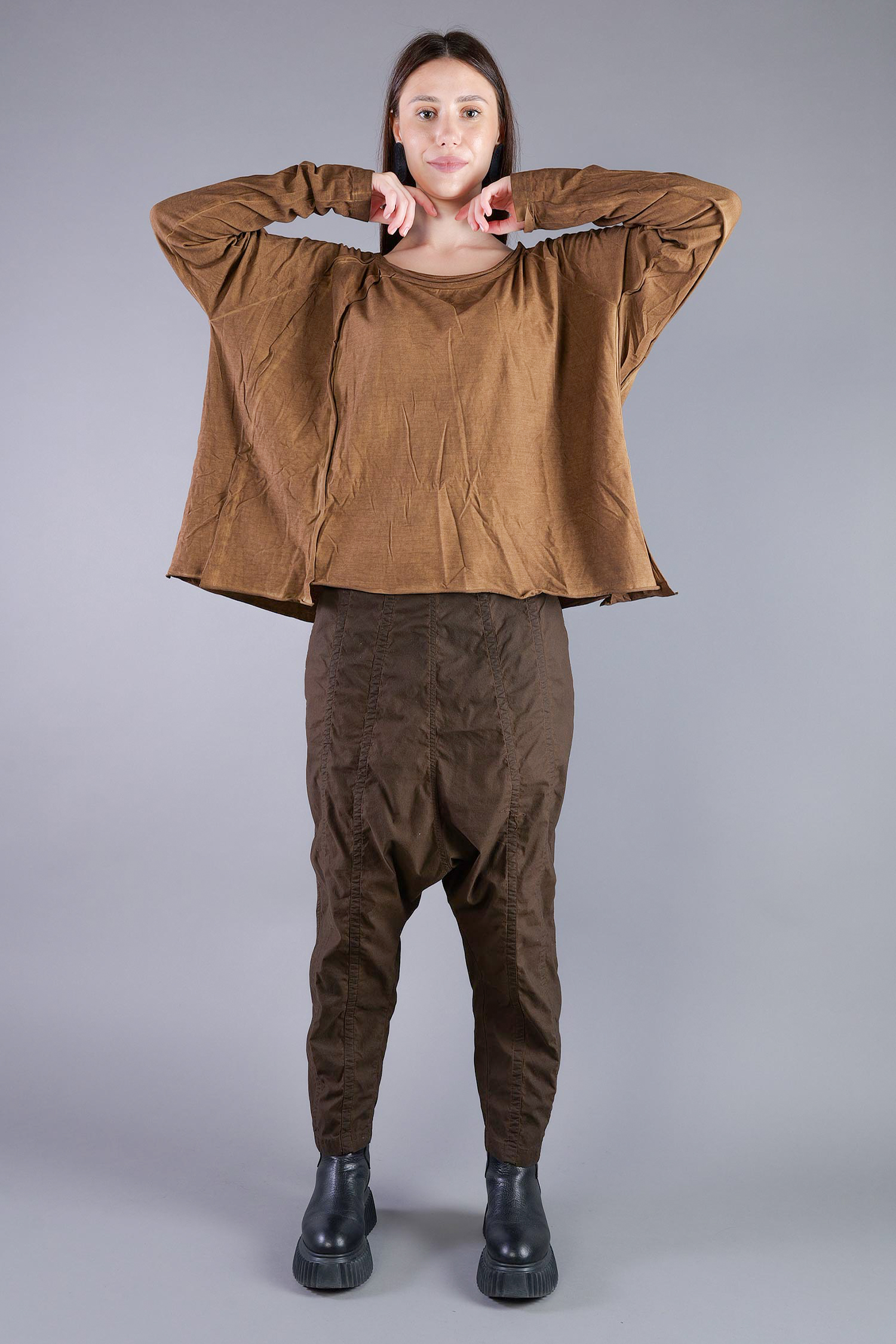 Oversize Jerseypullover - Dakar cloud - 2262560506