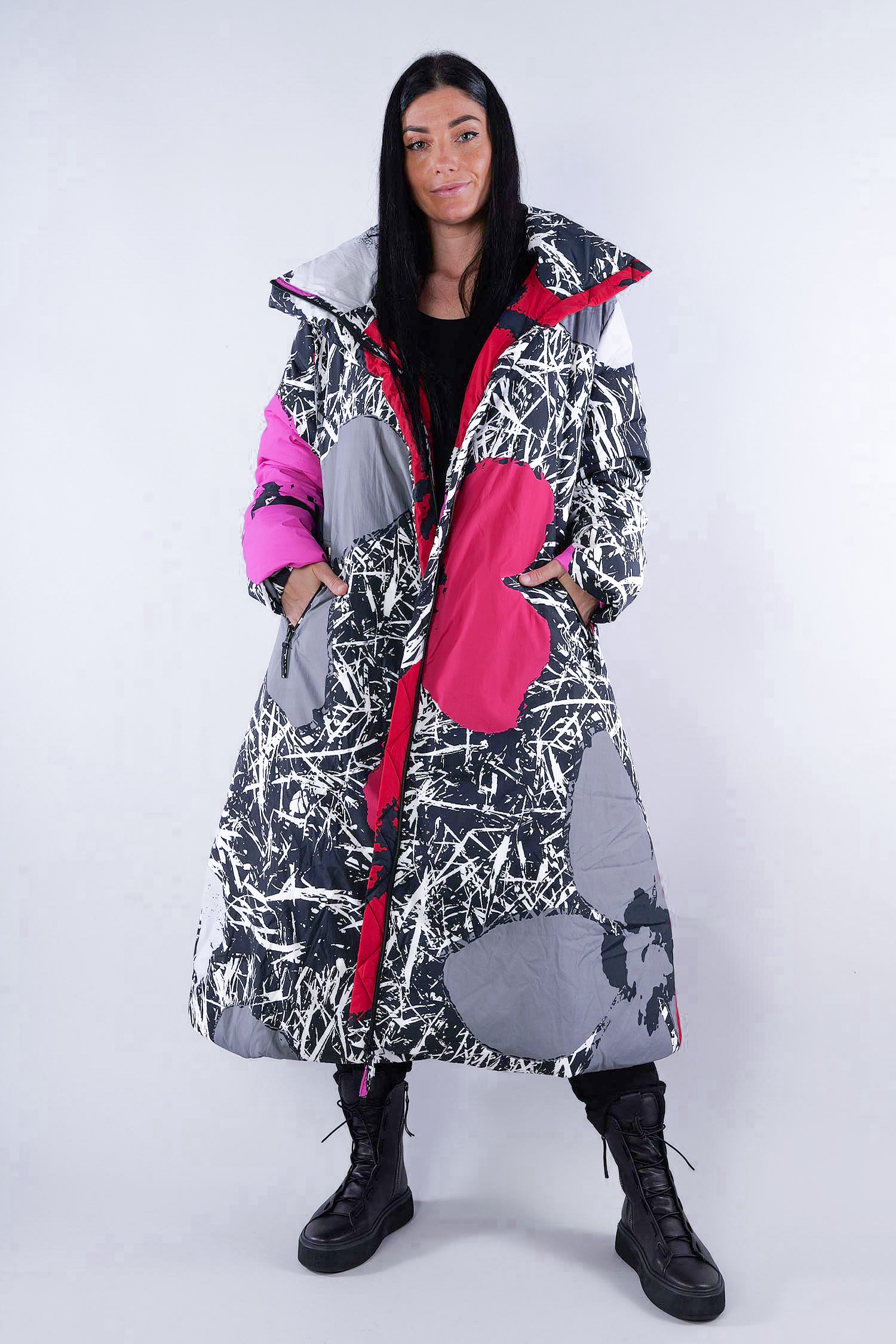 A-line winter coat - Multicolor - 2253211211