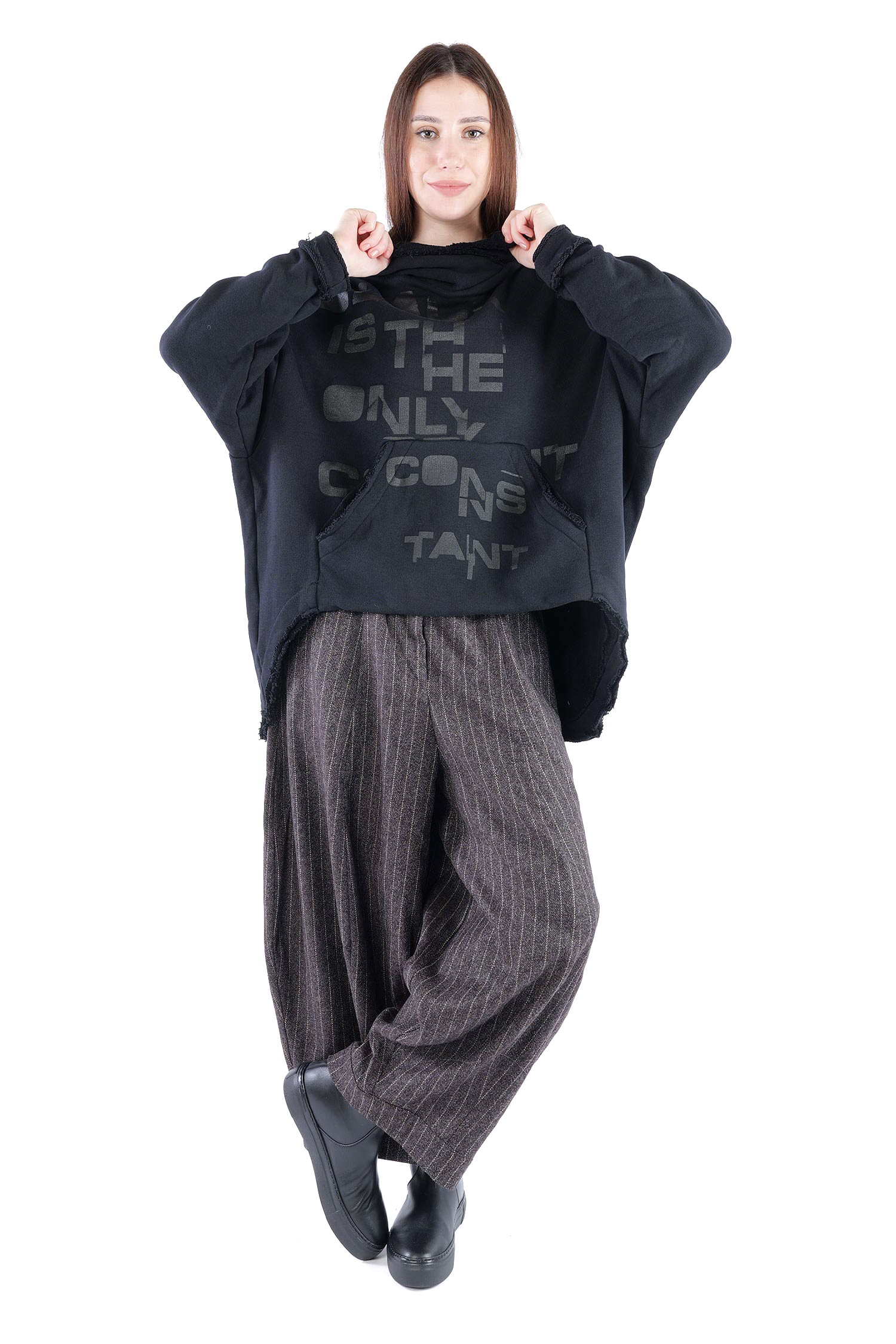 Sweat Hoodie - Schwarz - Ovina