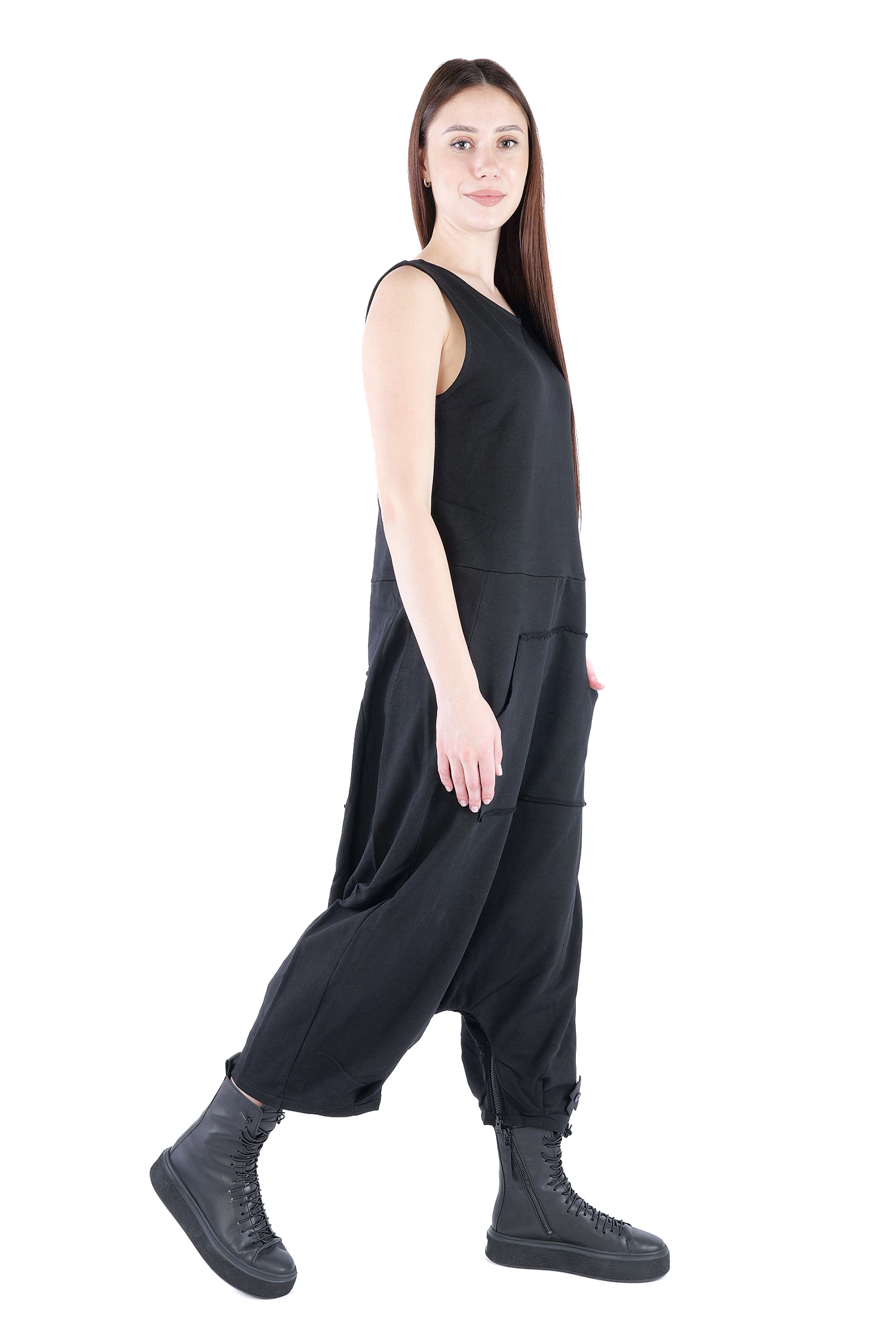 Sweatoverall - Schwarz - 10040