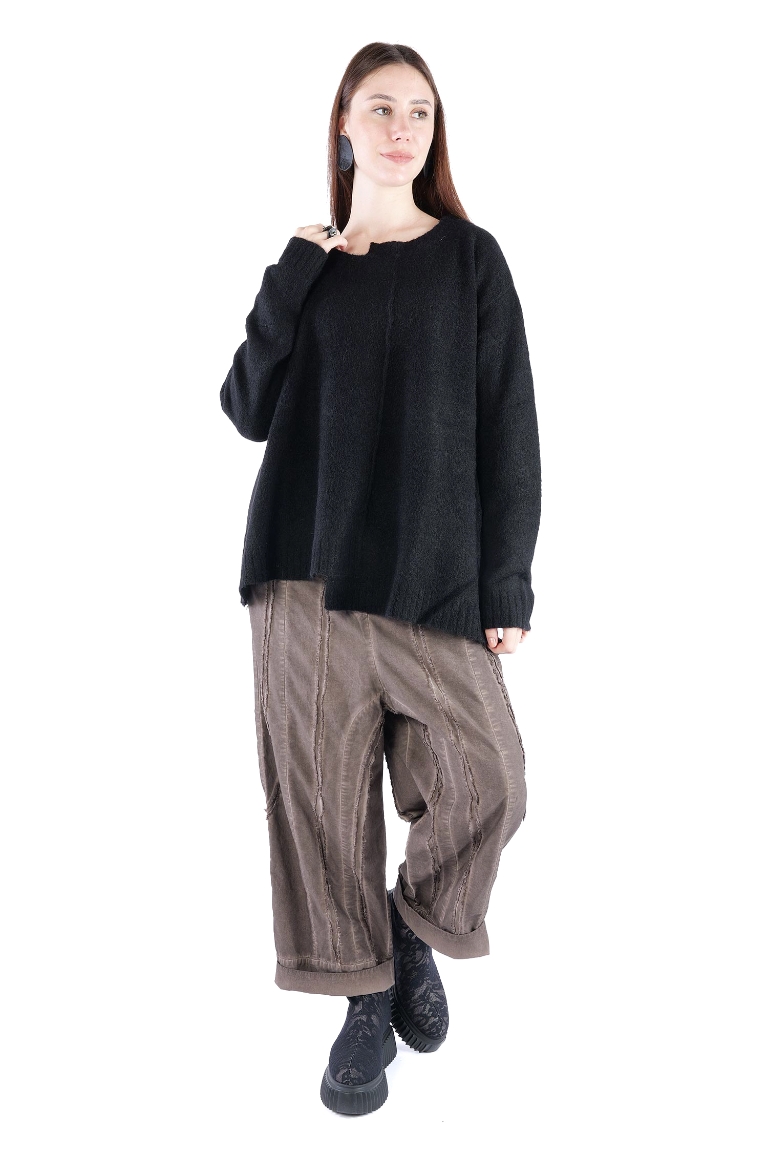 Strickpullover - Schwarz - 2263310701
