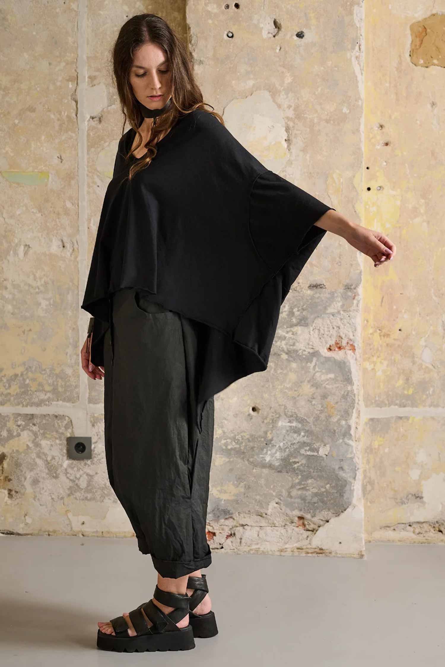 Oversize Shirt - Schwarz - Liva