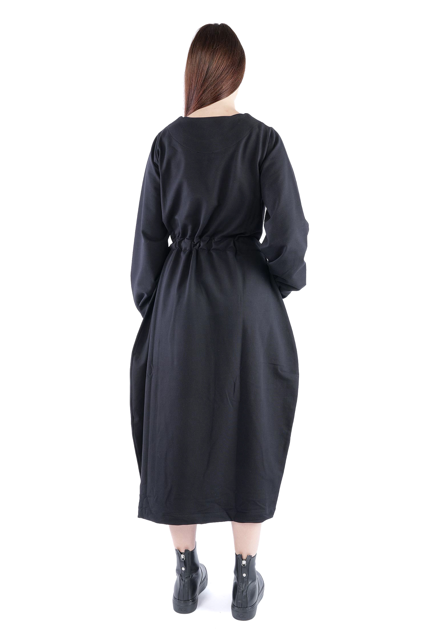 Asymmetrisches Kleid - Schwarz - 26.2-KHF108