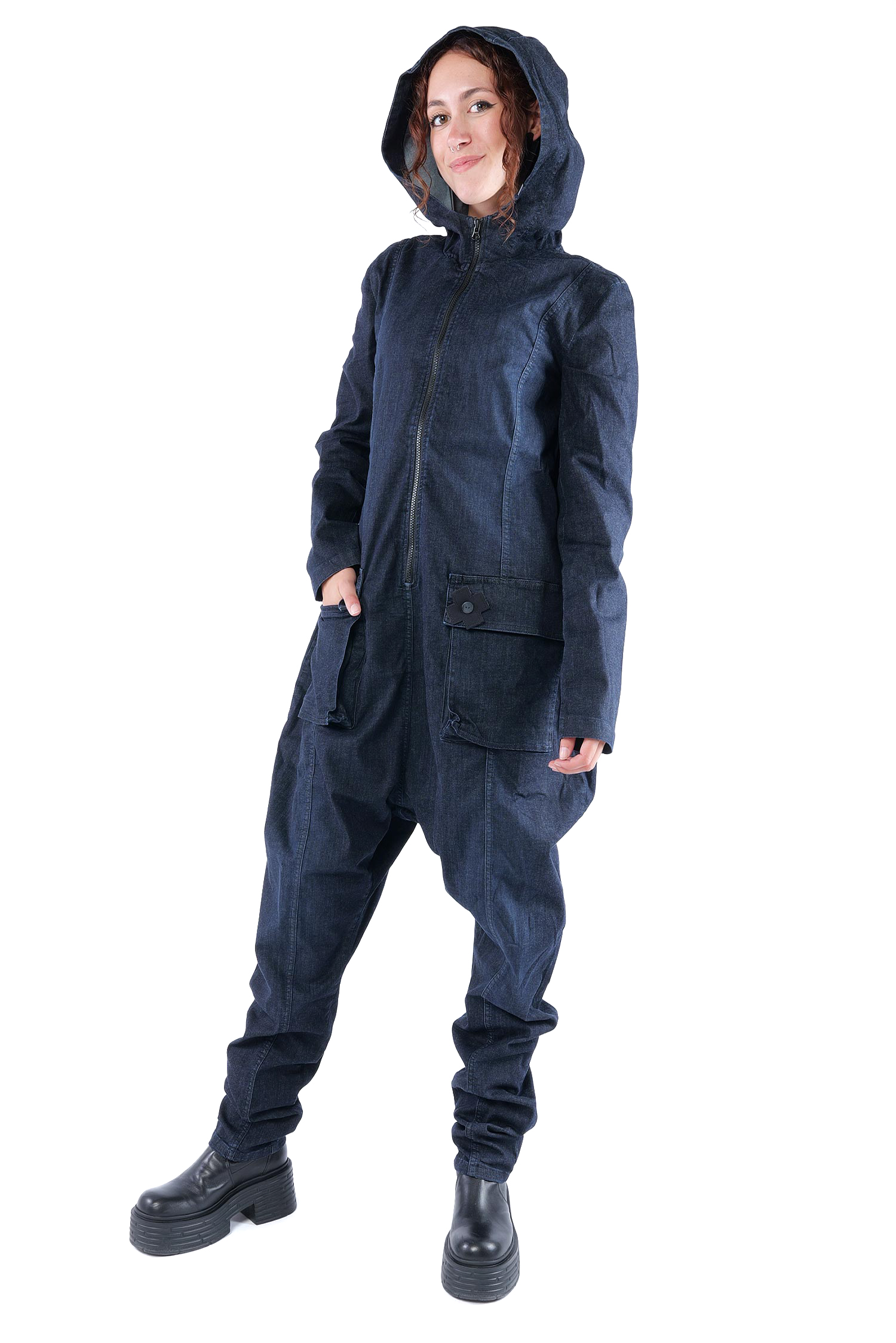 Jeansoverall - Darkblue - 10022