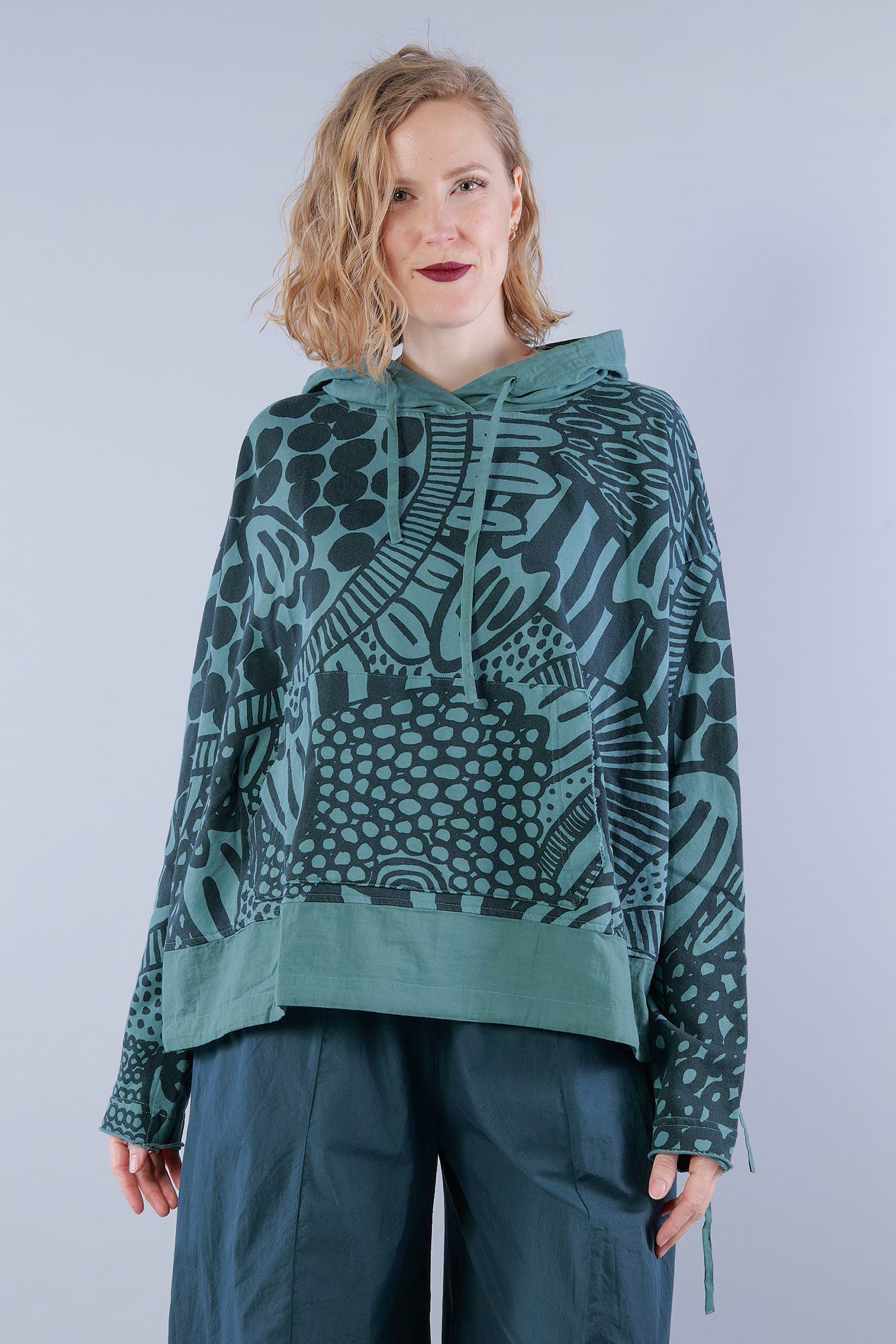 Oversized pullover - Tree print - 1263290507