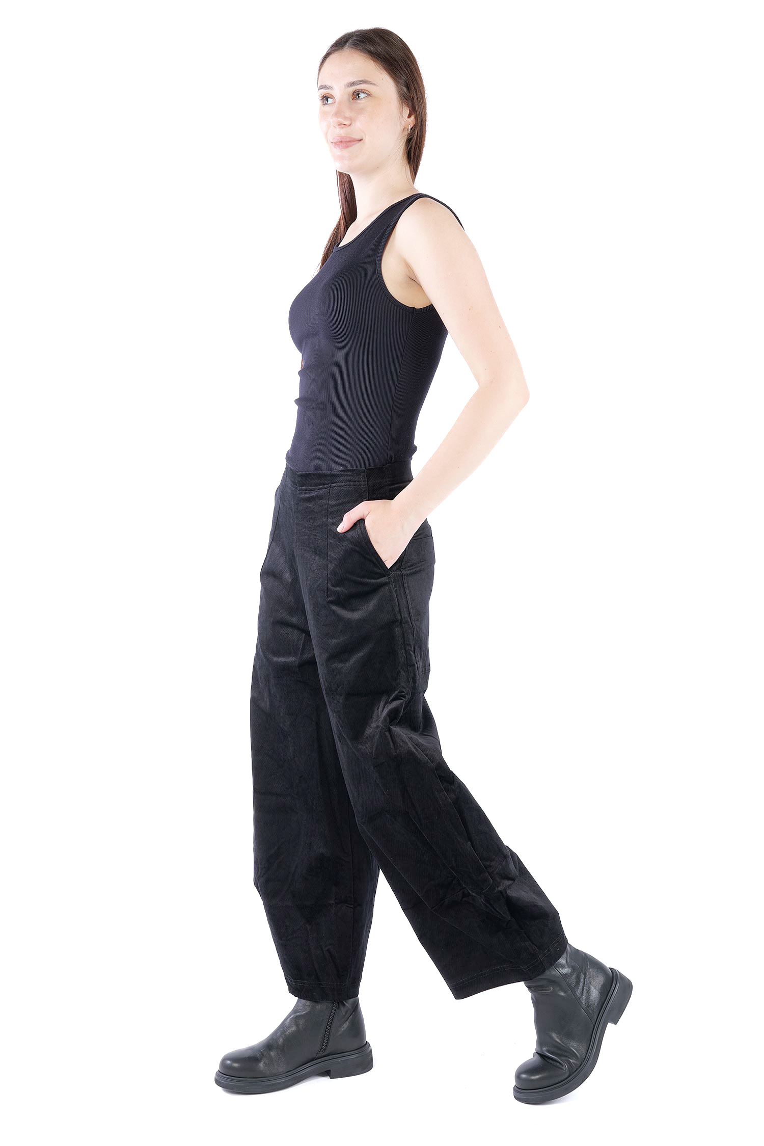 Feincord Hose - Schwarz - 2263230114