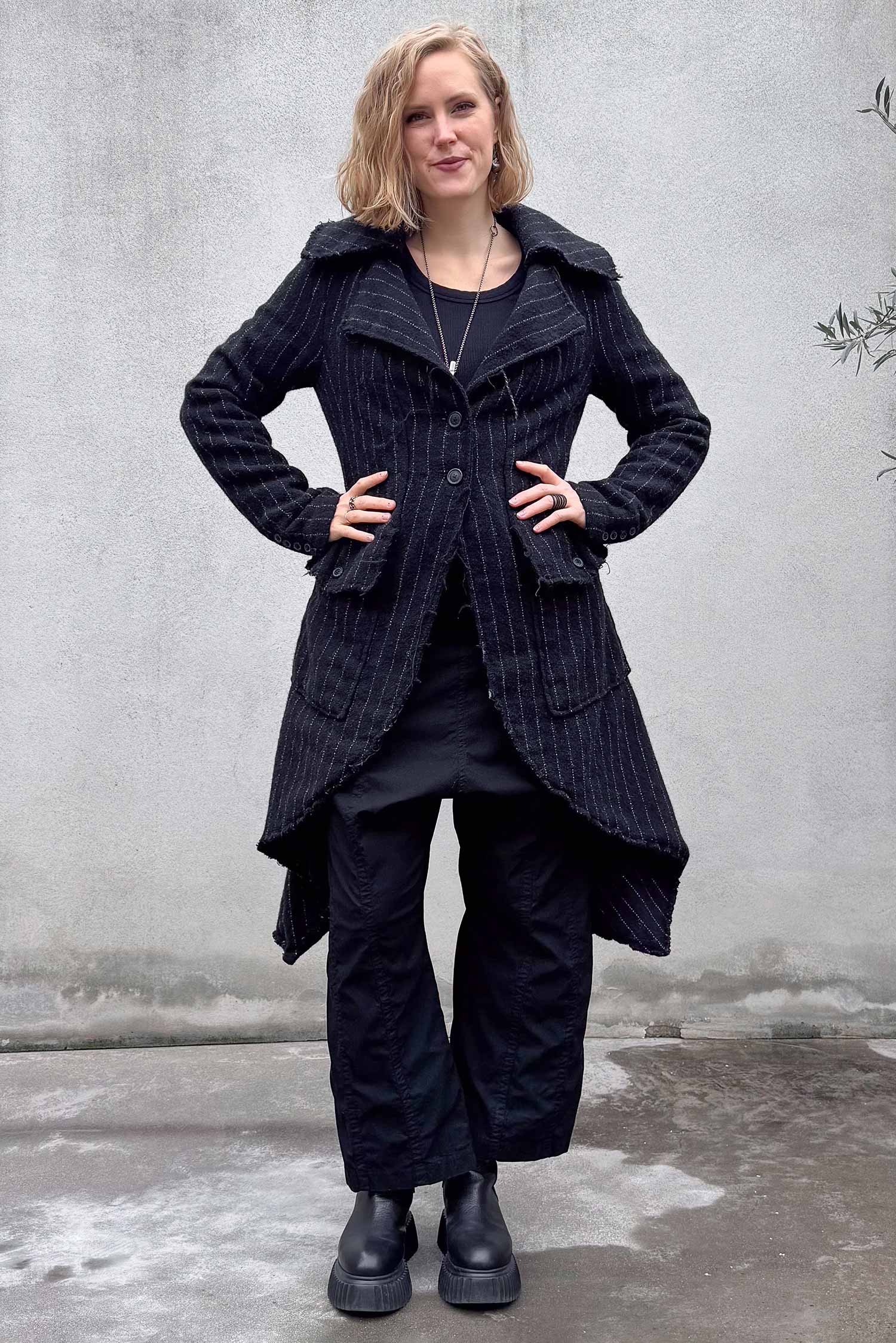 Woll-Gehrock - Black stripe - 2261151204