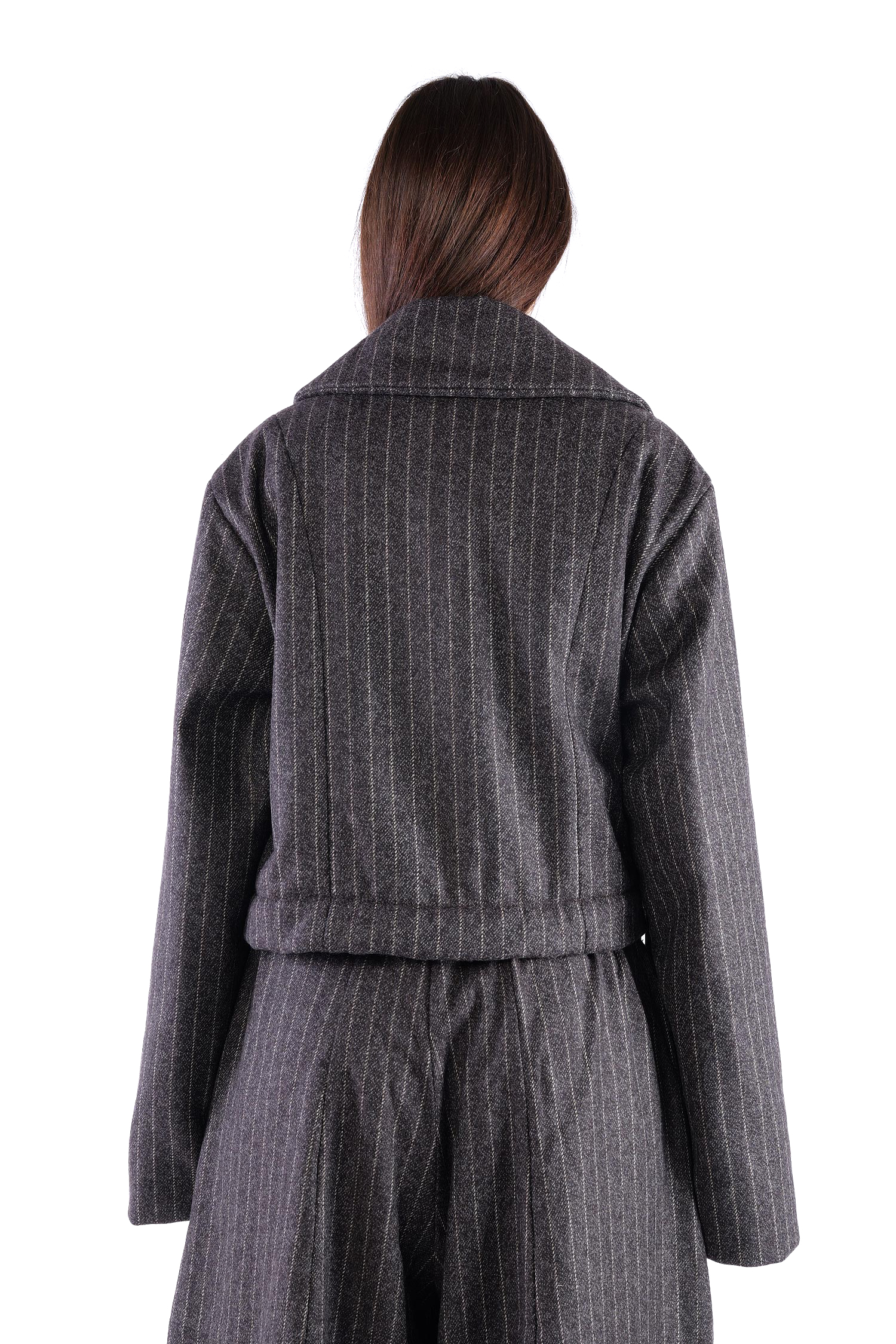 2-in-1 Wintermantel - Truffle striped woven/chocolate - Formers