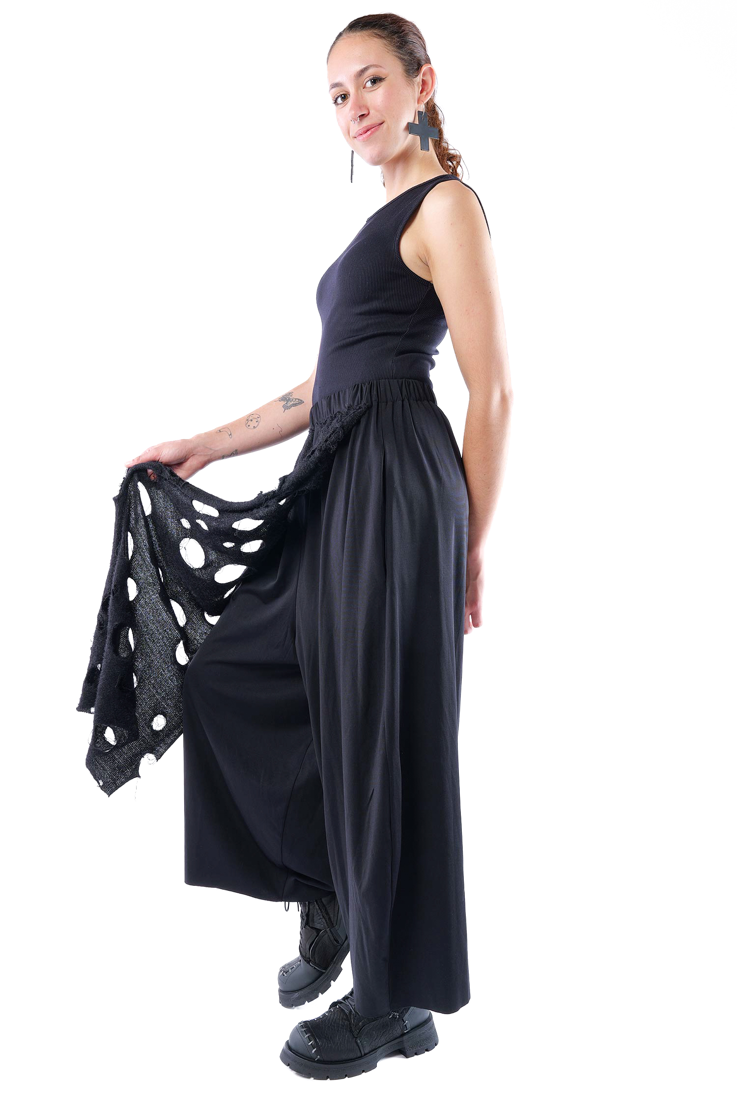 Weite Hose - Schwarz - M.Evangeline