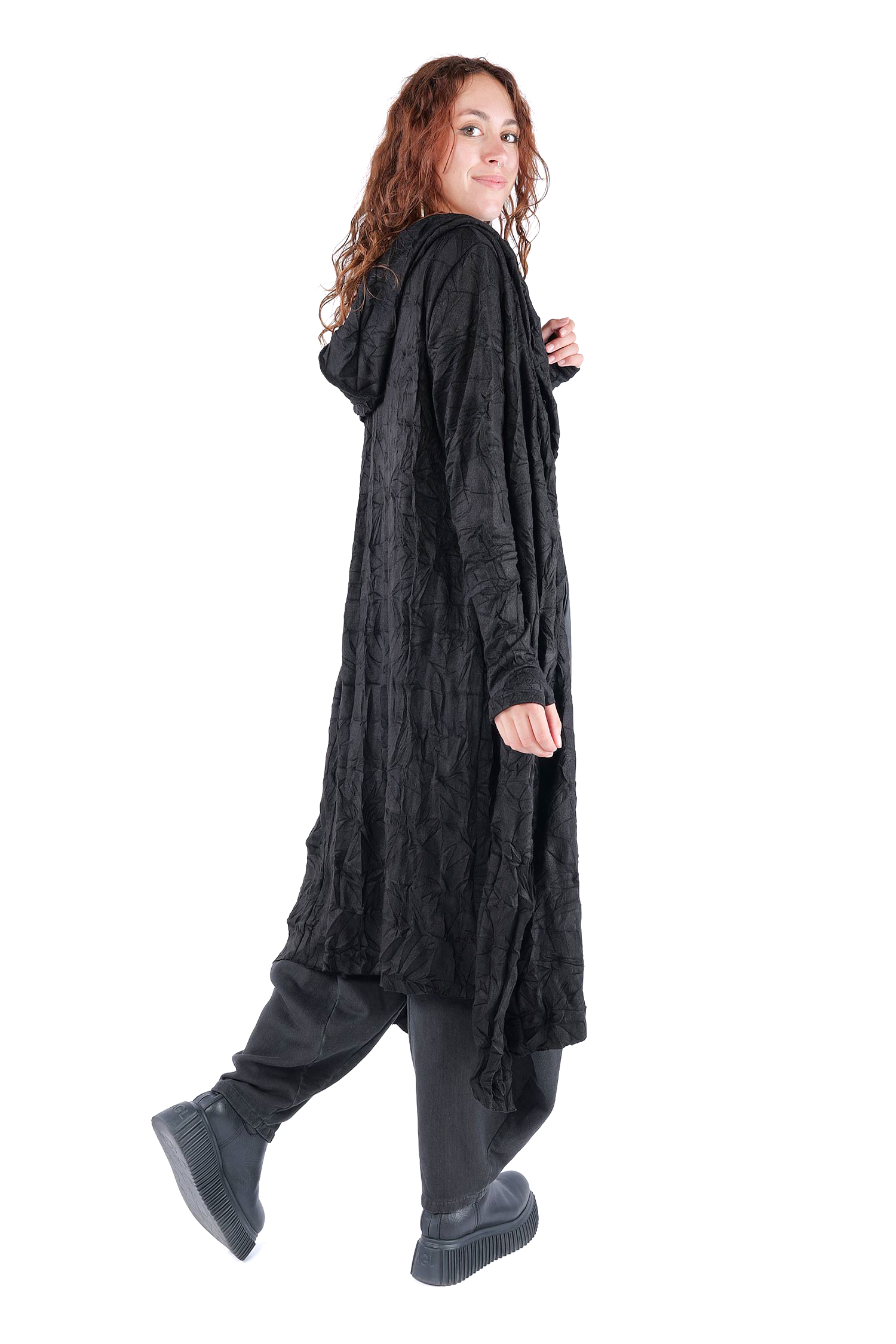 Long cardigan - Black - W5446