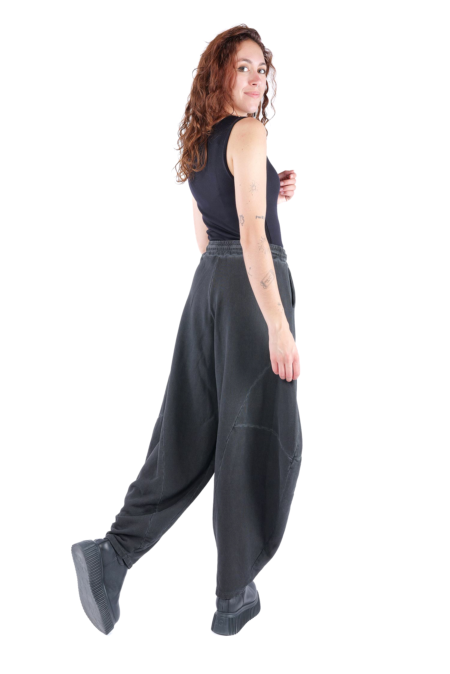 Tulip sweat pants - Black - W5460