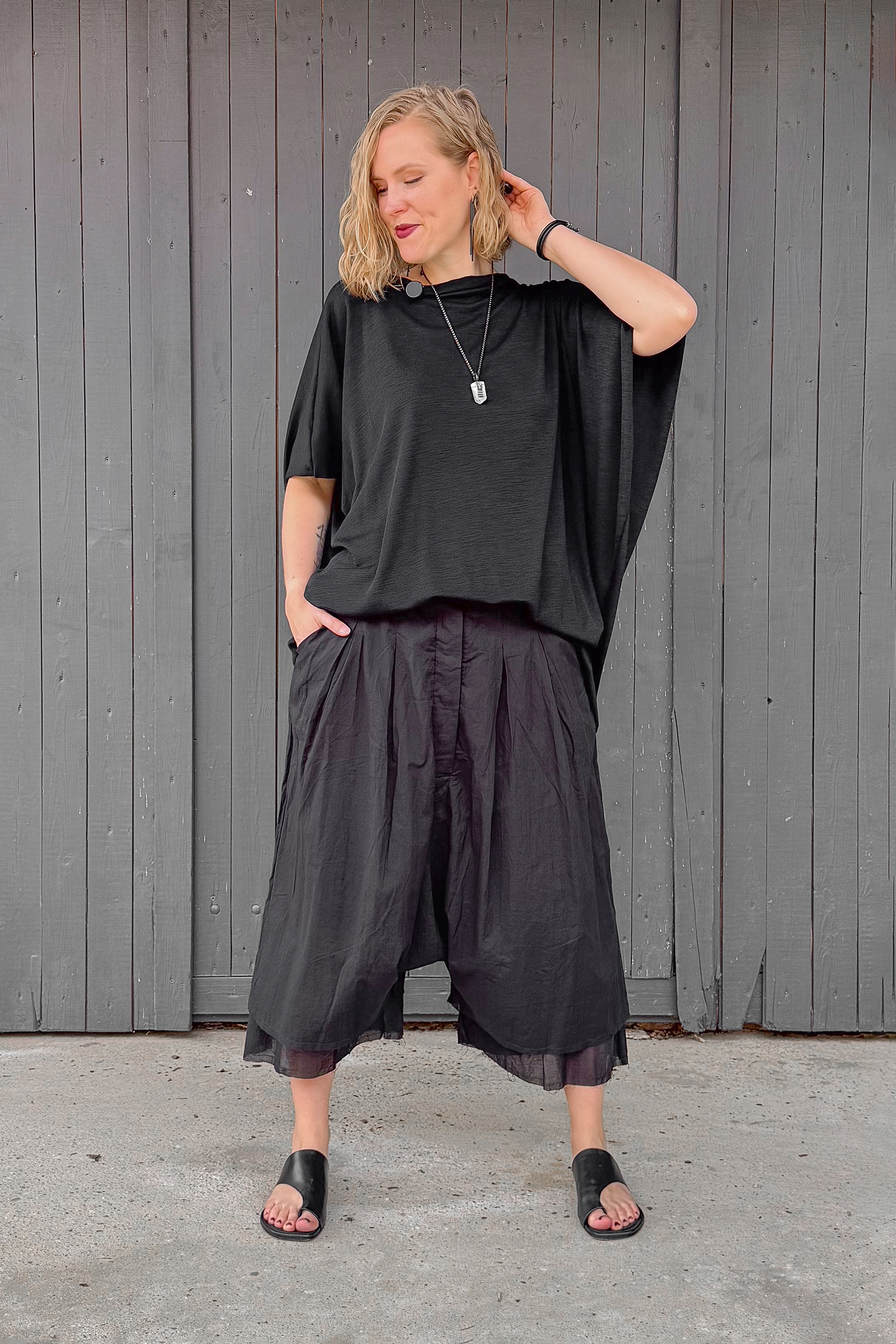 Harem pants - Black - Asuno