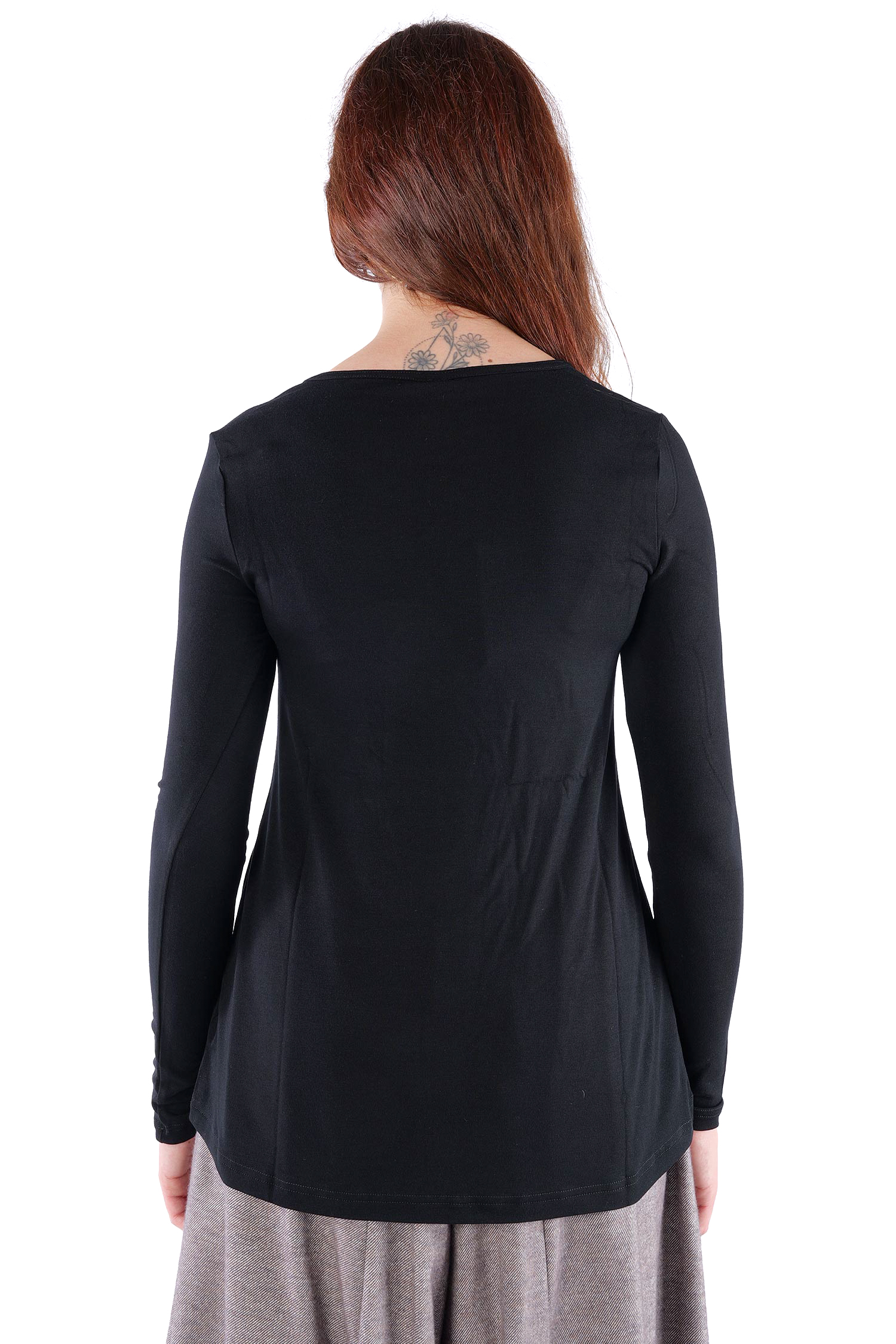 Weiches Longsleeve  - Schwarz - 4602