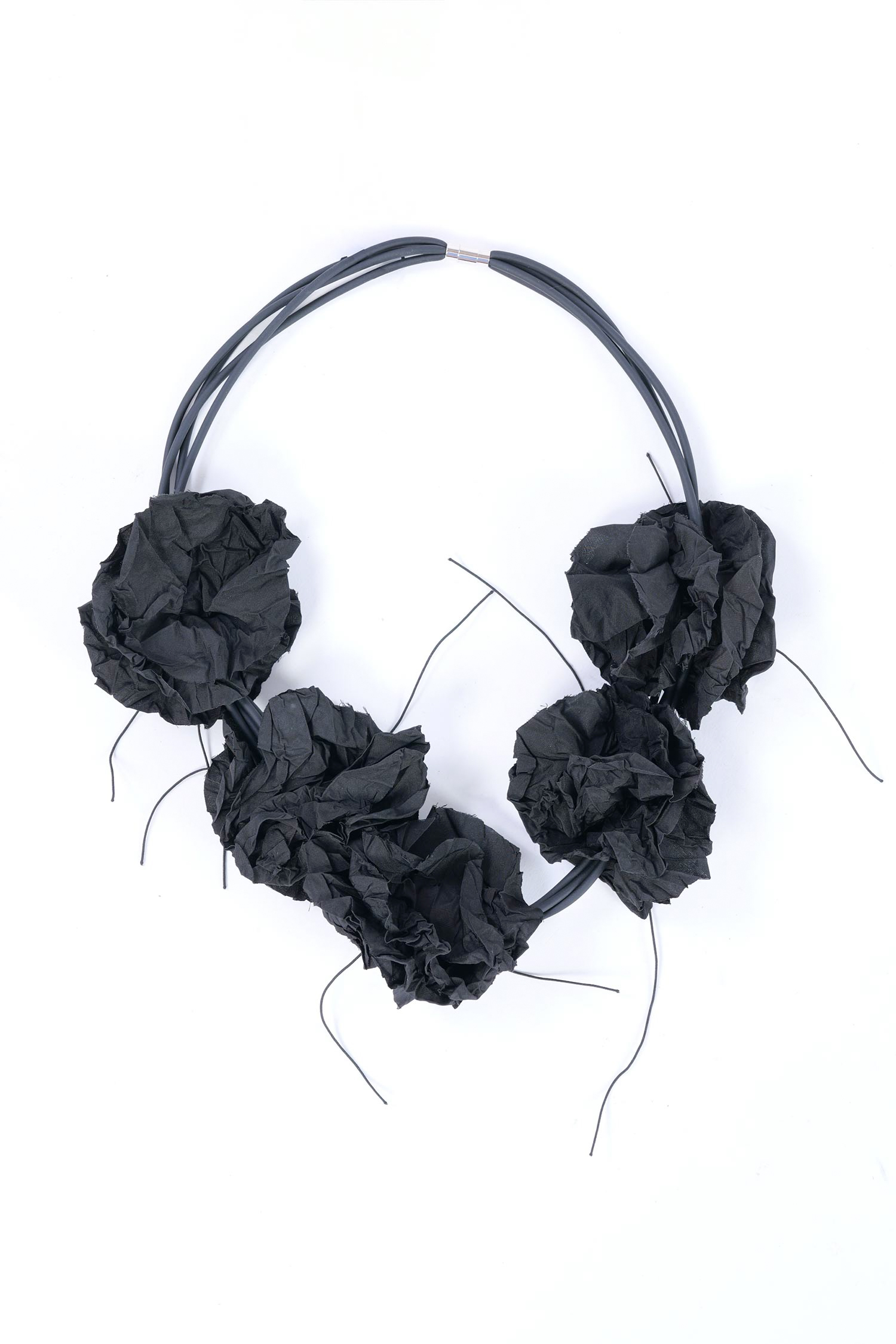 Blüten Kette - Schwarz - A.Mio