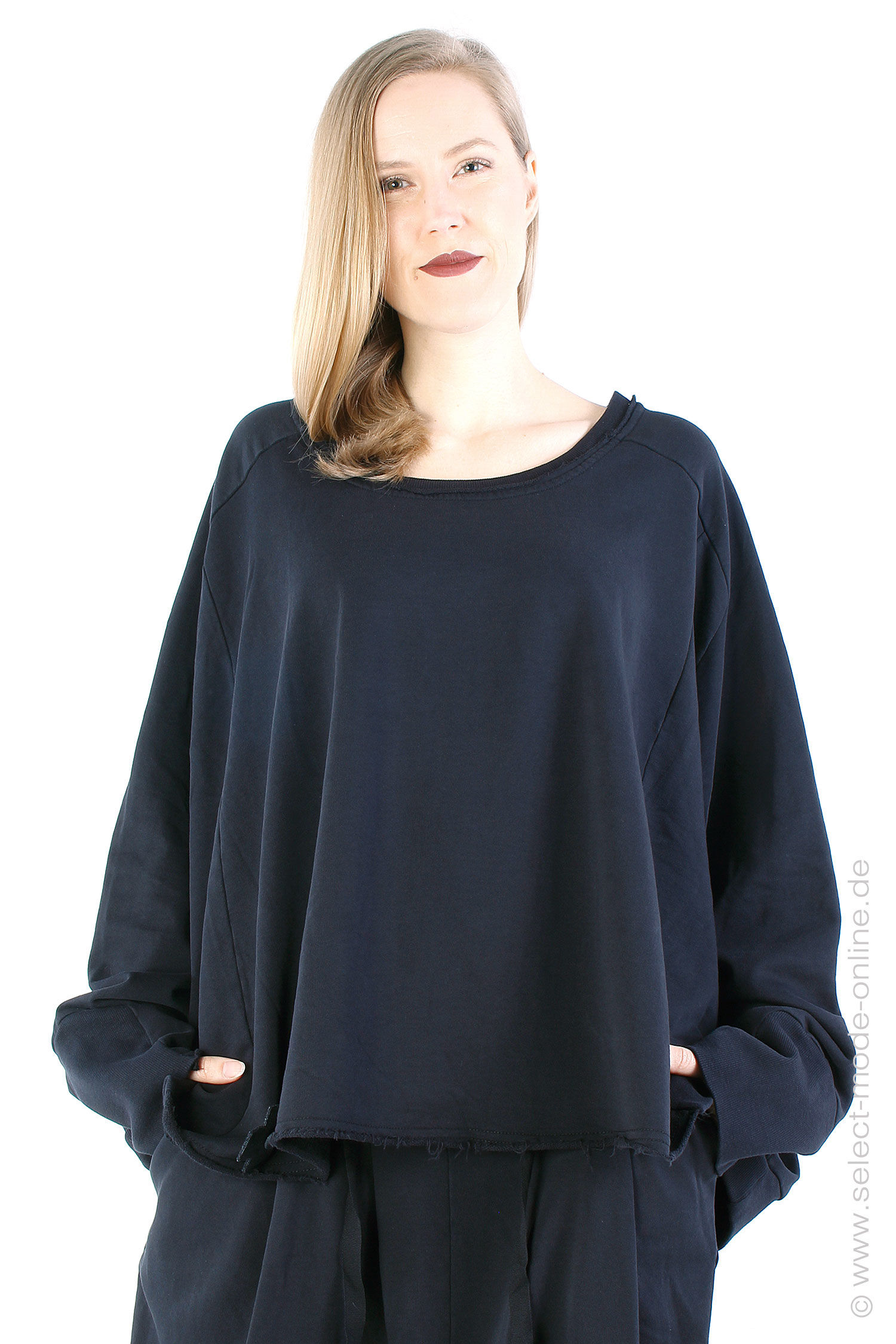 Oversize pullover - Black - 2036