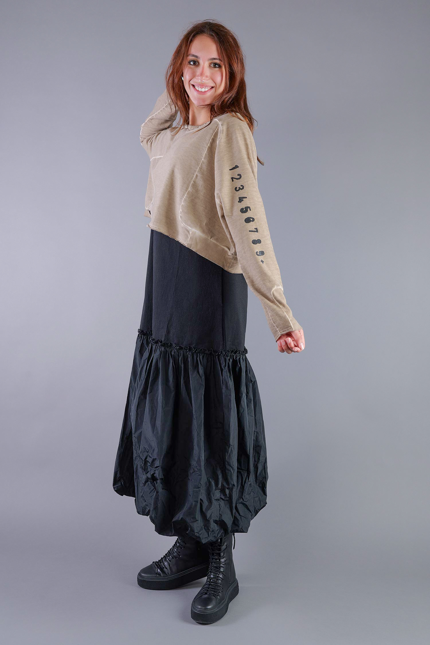 Kurzer Sweatpullover - Desert print - 2137