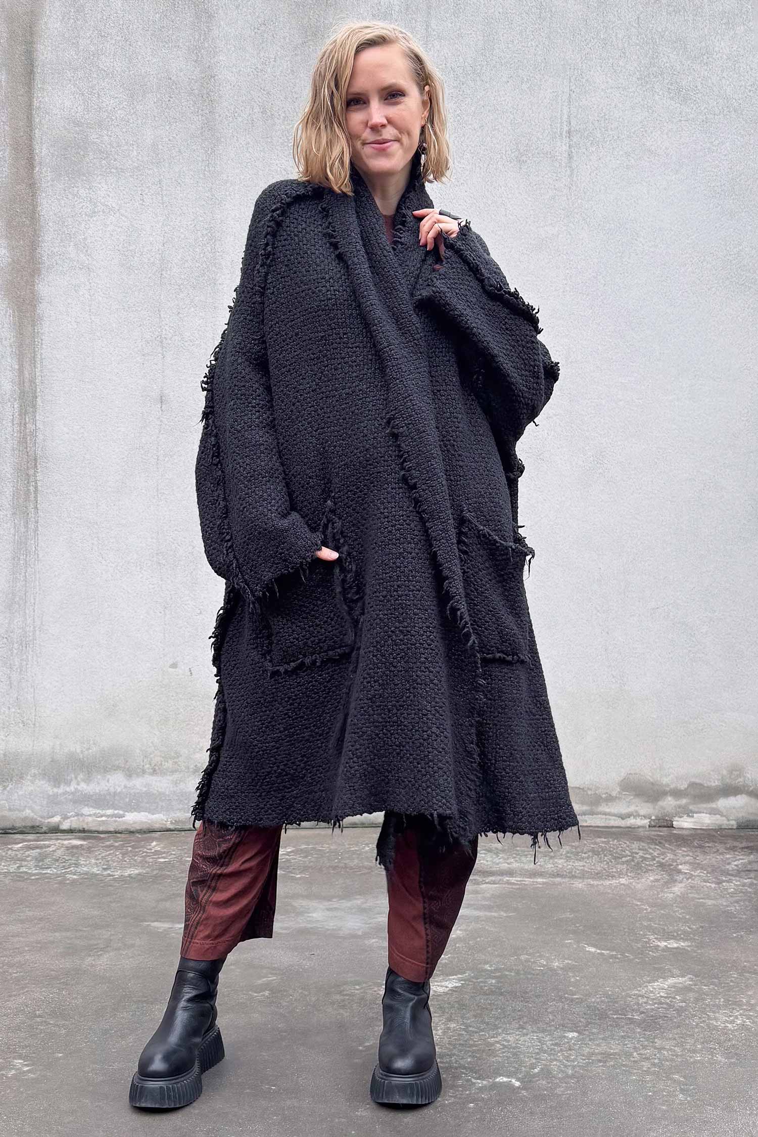 Silk coat - Black - 2262627204