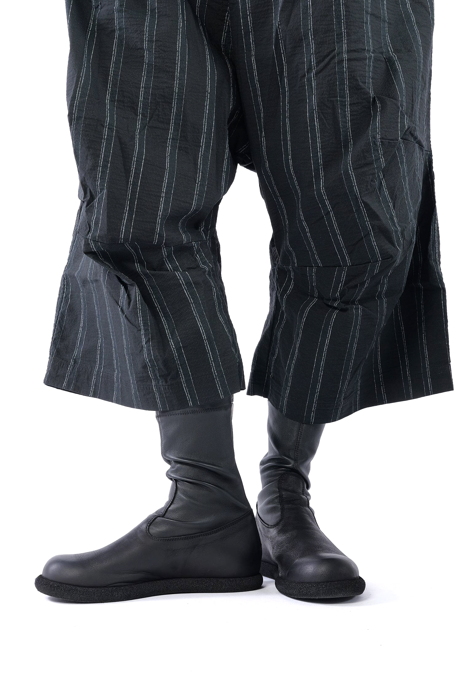 Stretchleder Stiefel - Schwarz - 10502
