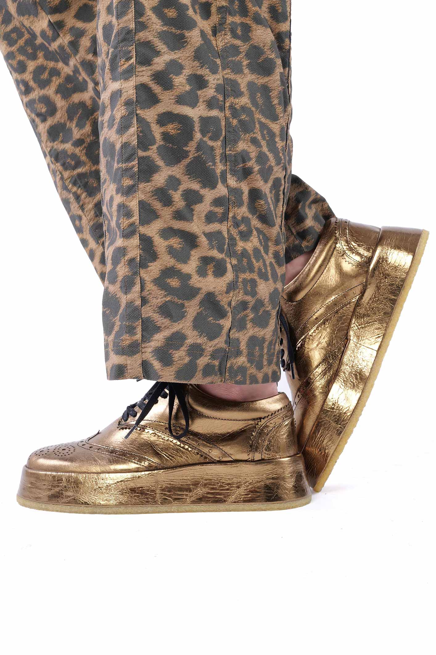 Golden platform sneakers - Gold - 2261985216