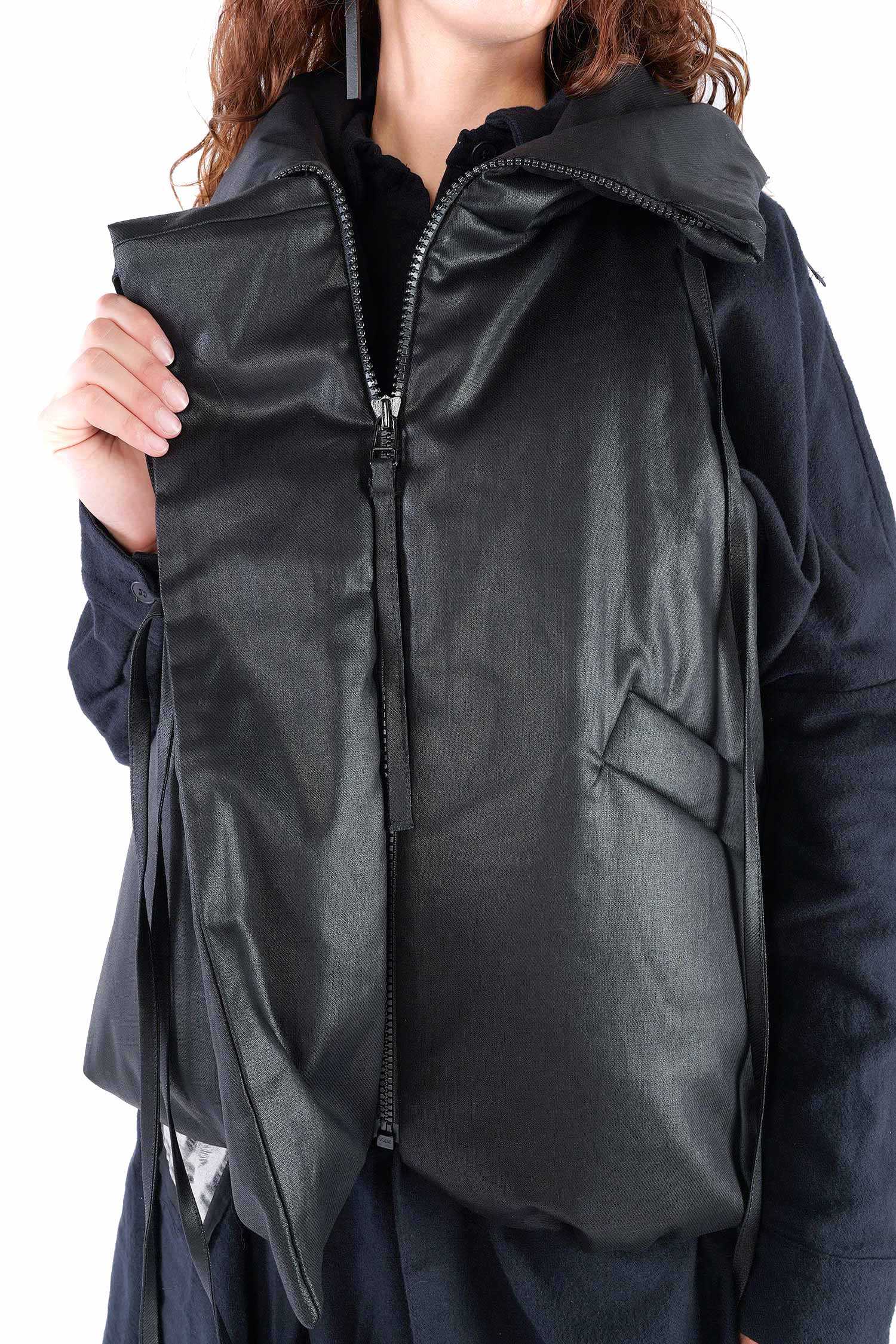 Wattierte Weste - Black coated - Boa