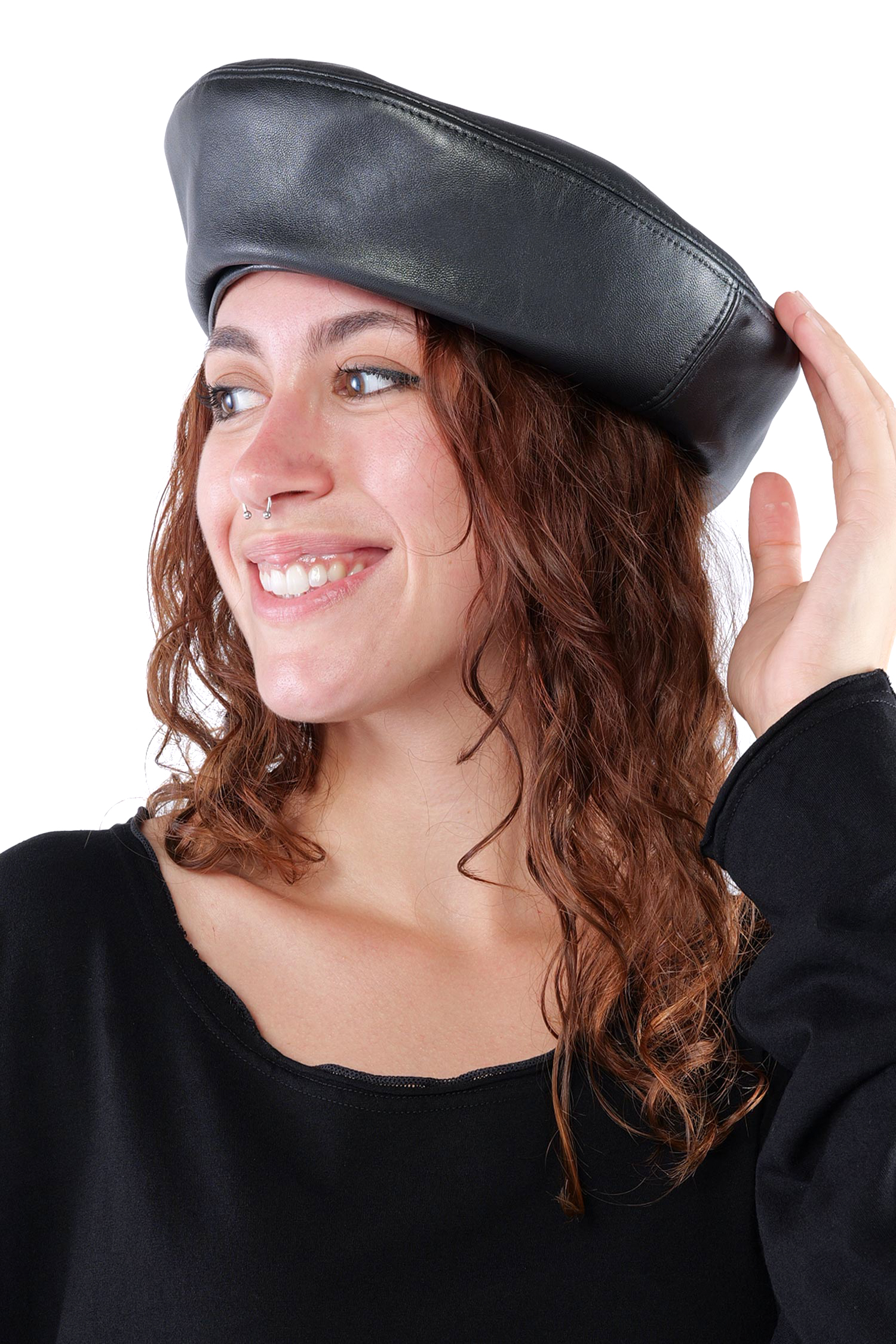 Beret hat - Black - W5513