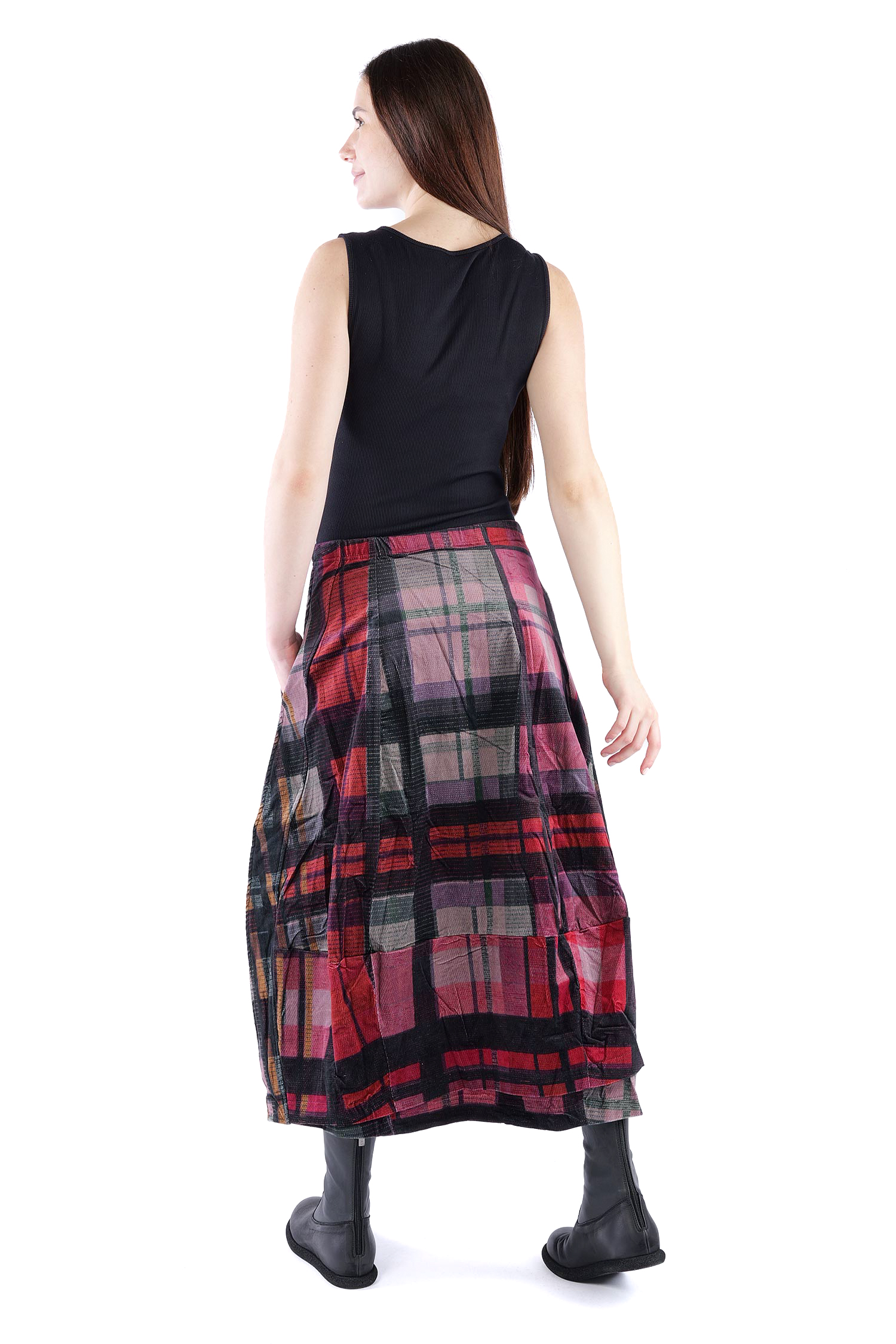 Feincord Rock - Check multicolor - 2263230305