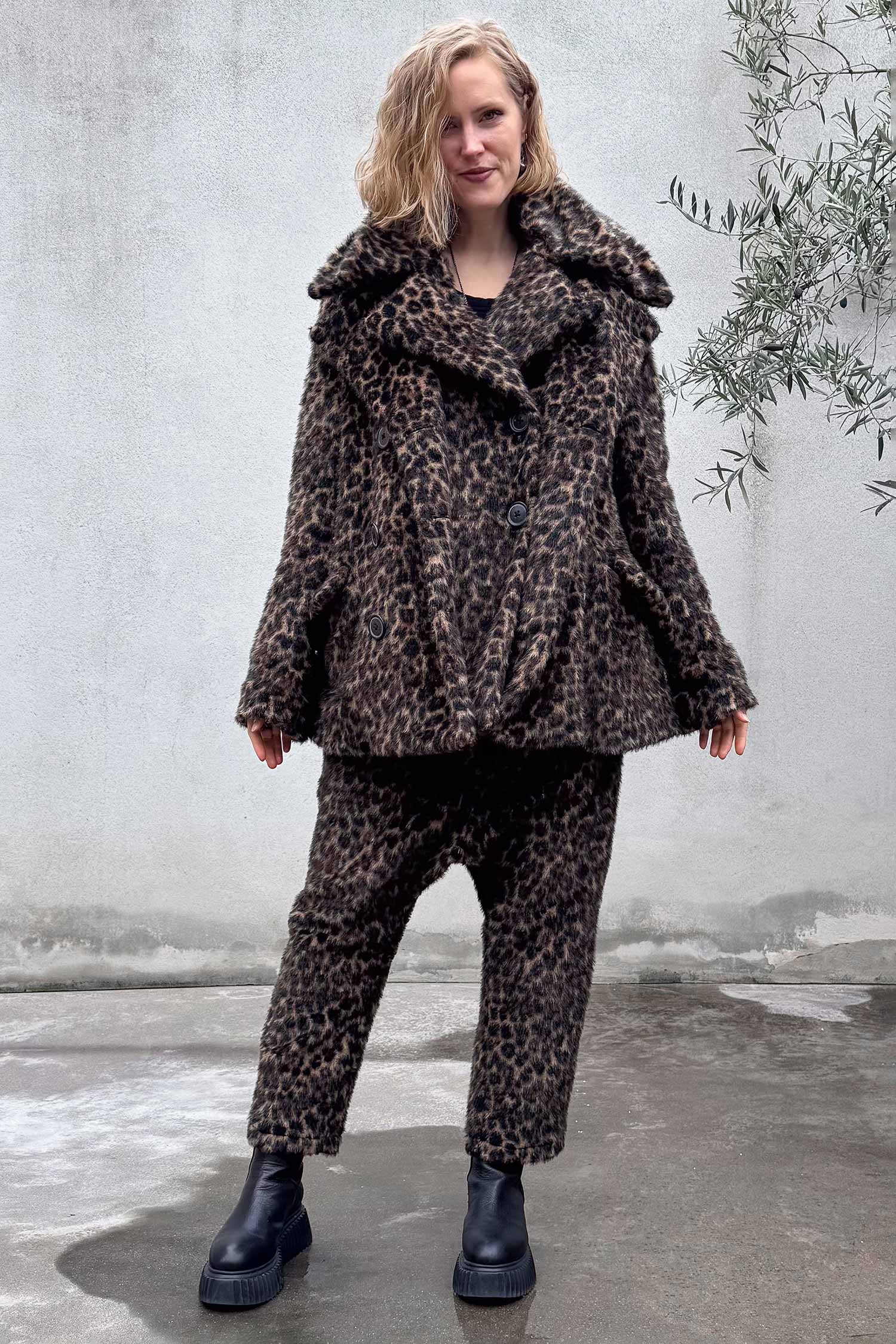 Oversize Leofell-Jacke - Leo jacquard - 2261191102