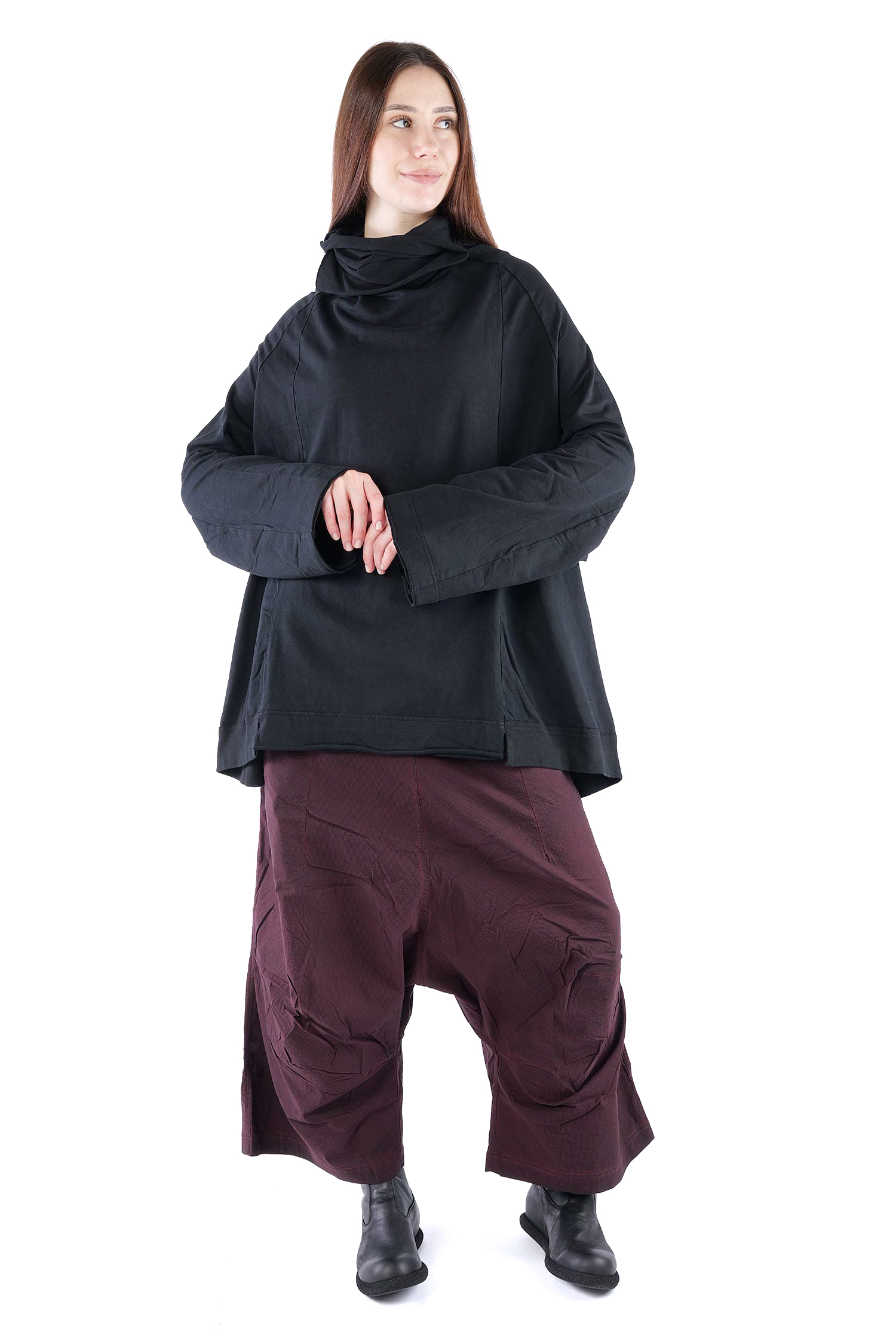 Oversized sweat pullover - Black - 2261280505