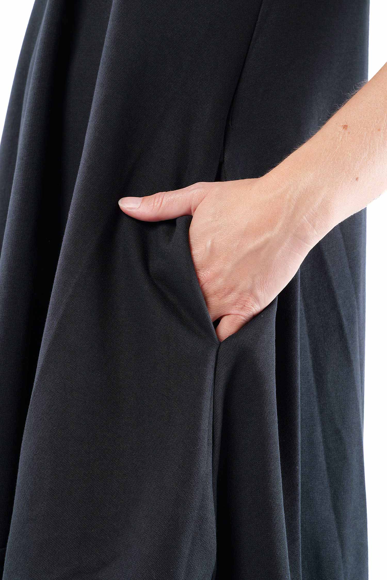 Sweat-Kleid - Schwarz - 1159