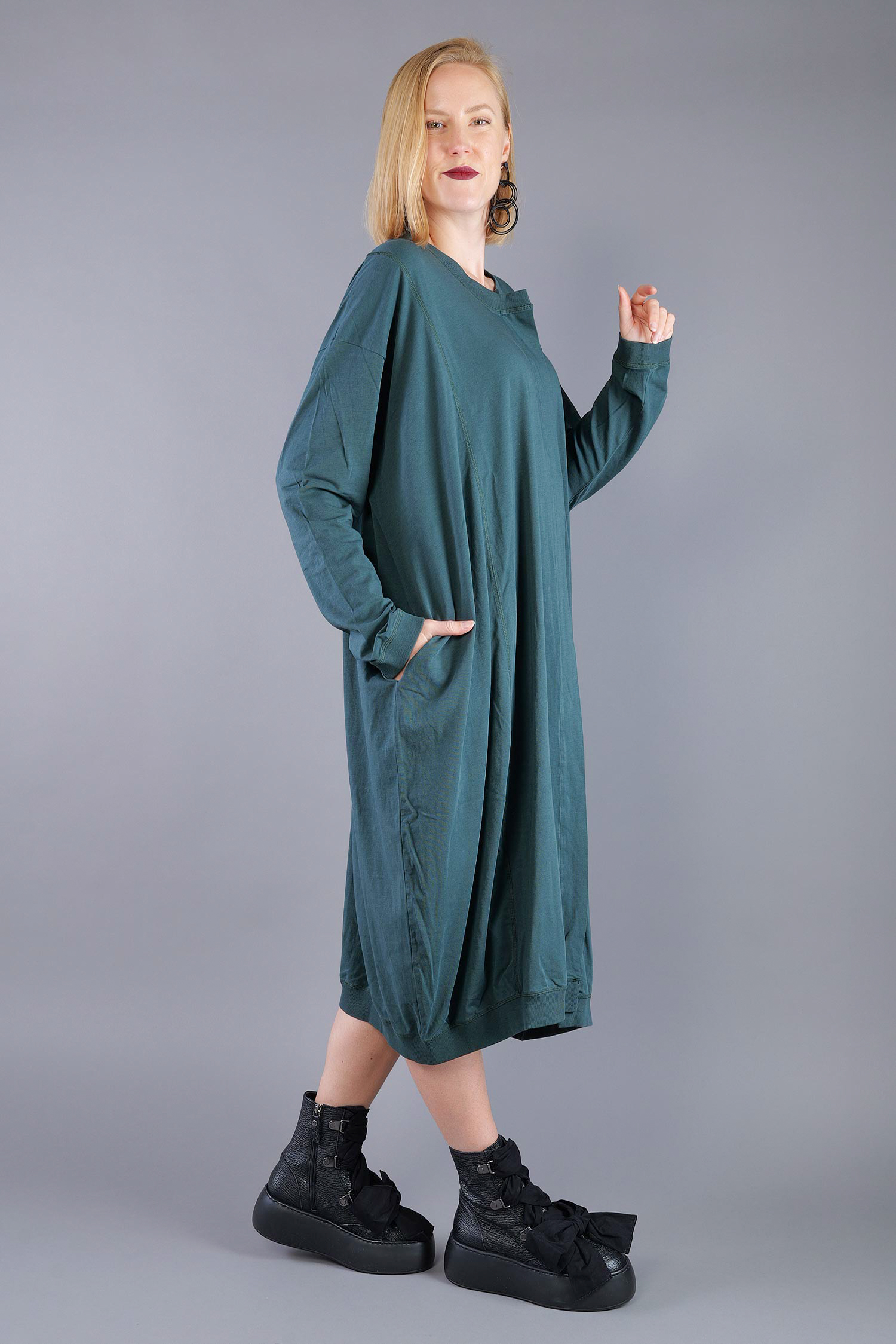 Jersey dress - Forest - 2263260907
