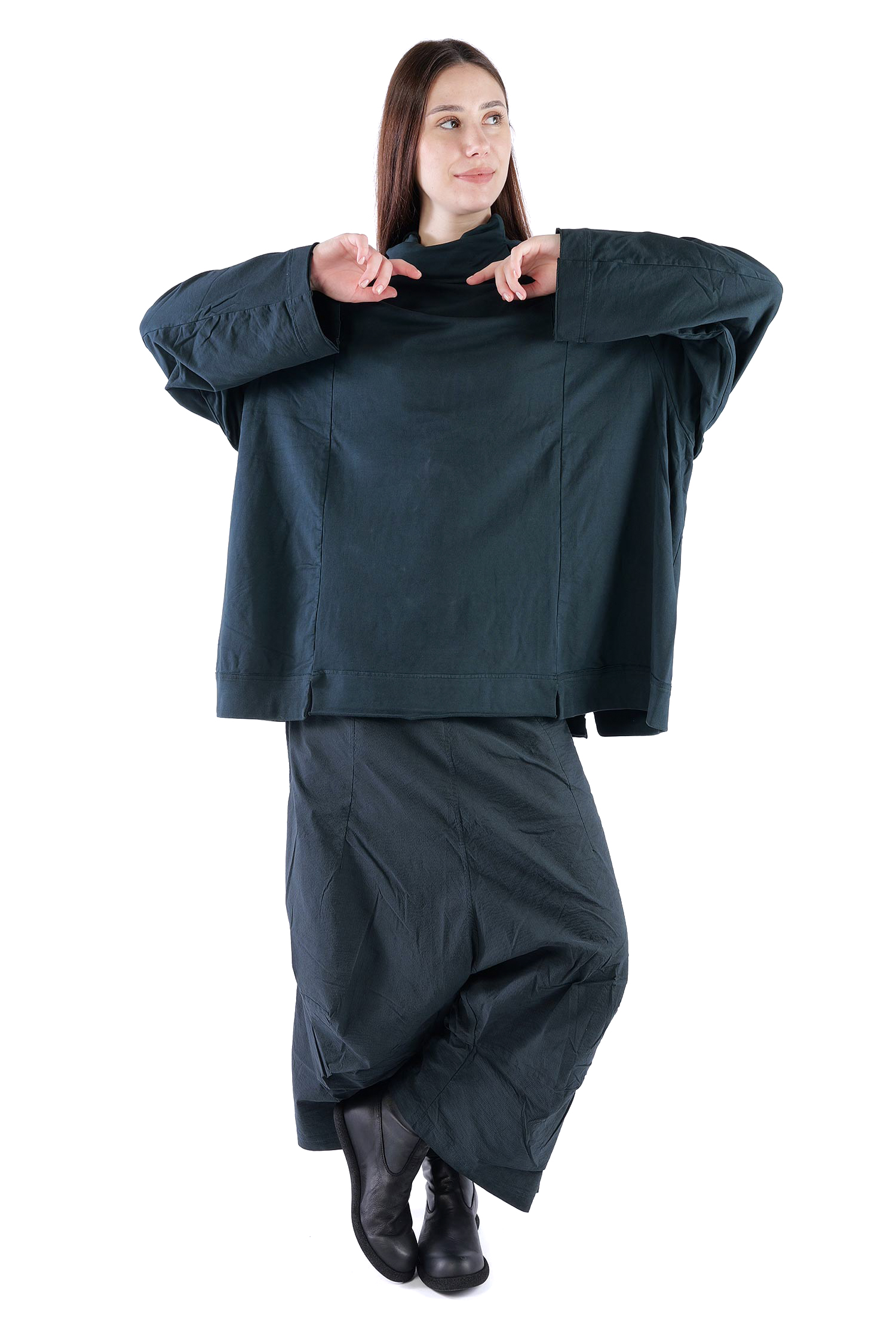 Oversize Sweatpullover - Petrol cloud - 2261280505