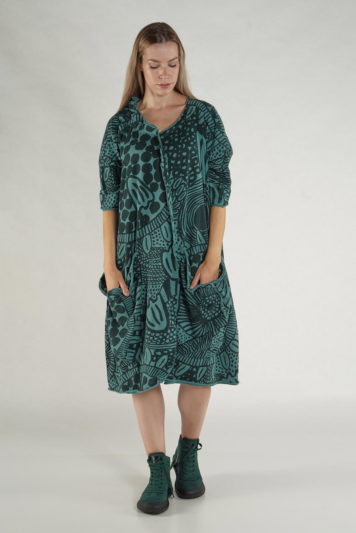 Sweatkleid - Black print - 1263290904