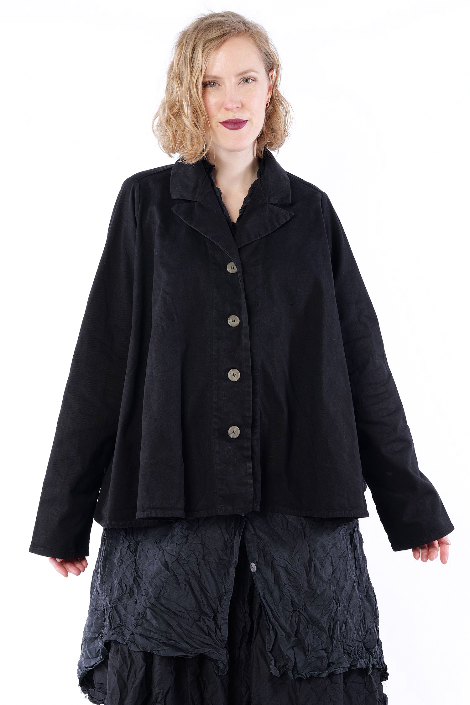 Stretchjacke - Schwarz - Fastern