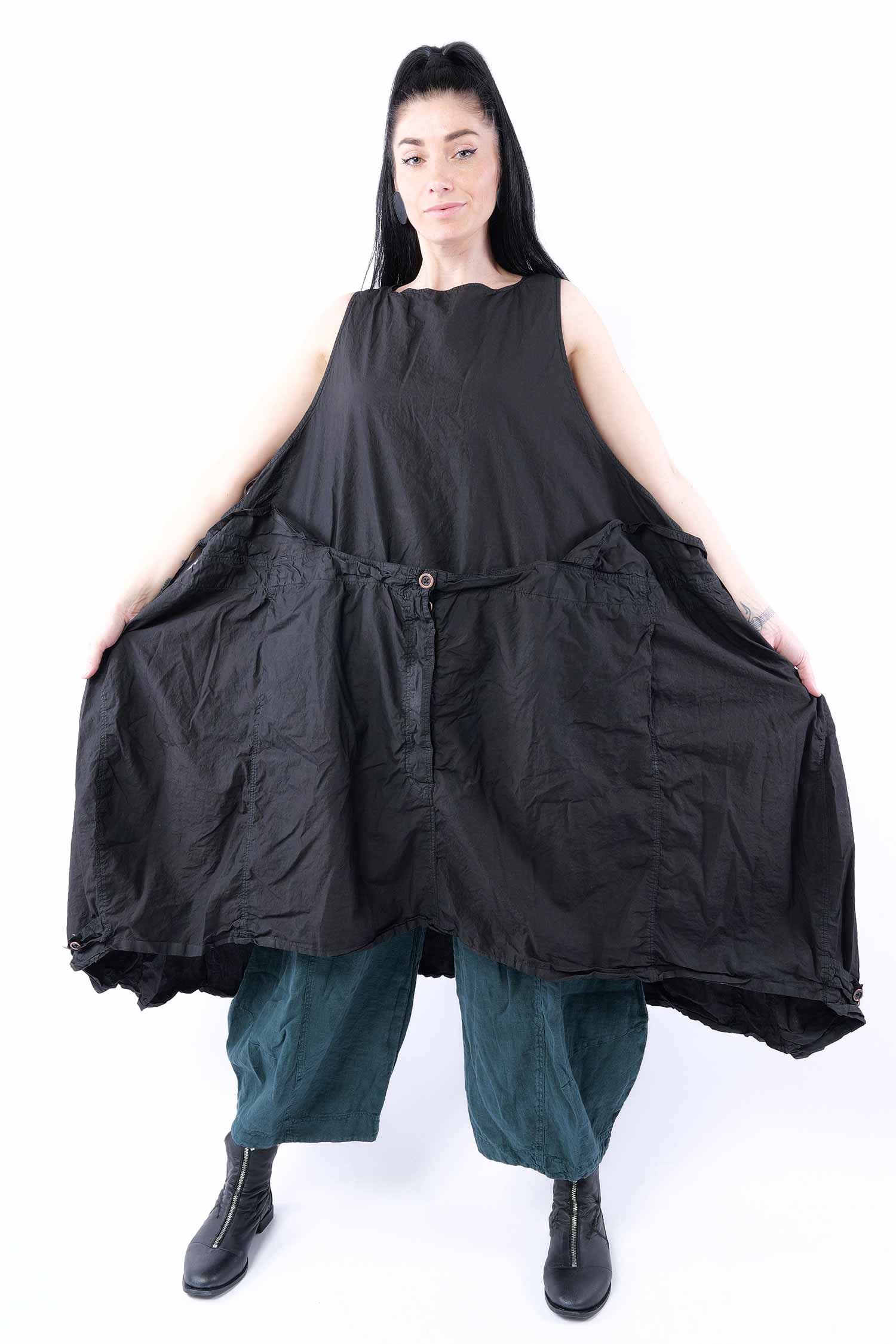 Ausgefallenes Kleid - Black gloss - 1262530917
