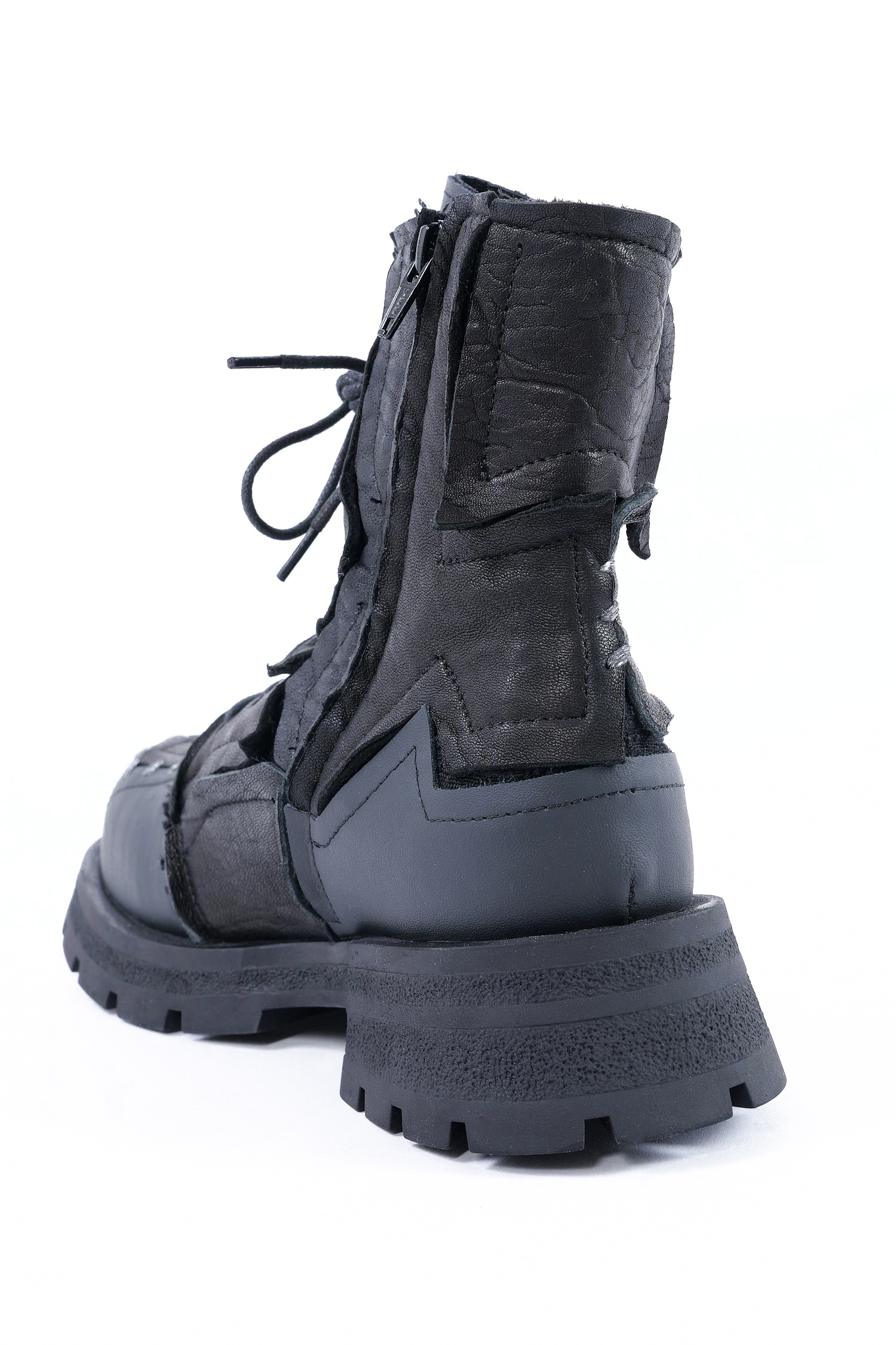 Leder Boots - Schwarz - Iniko