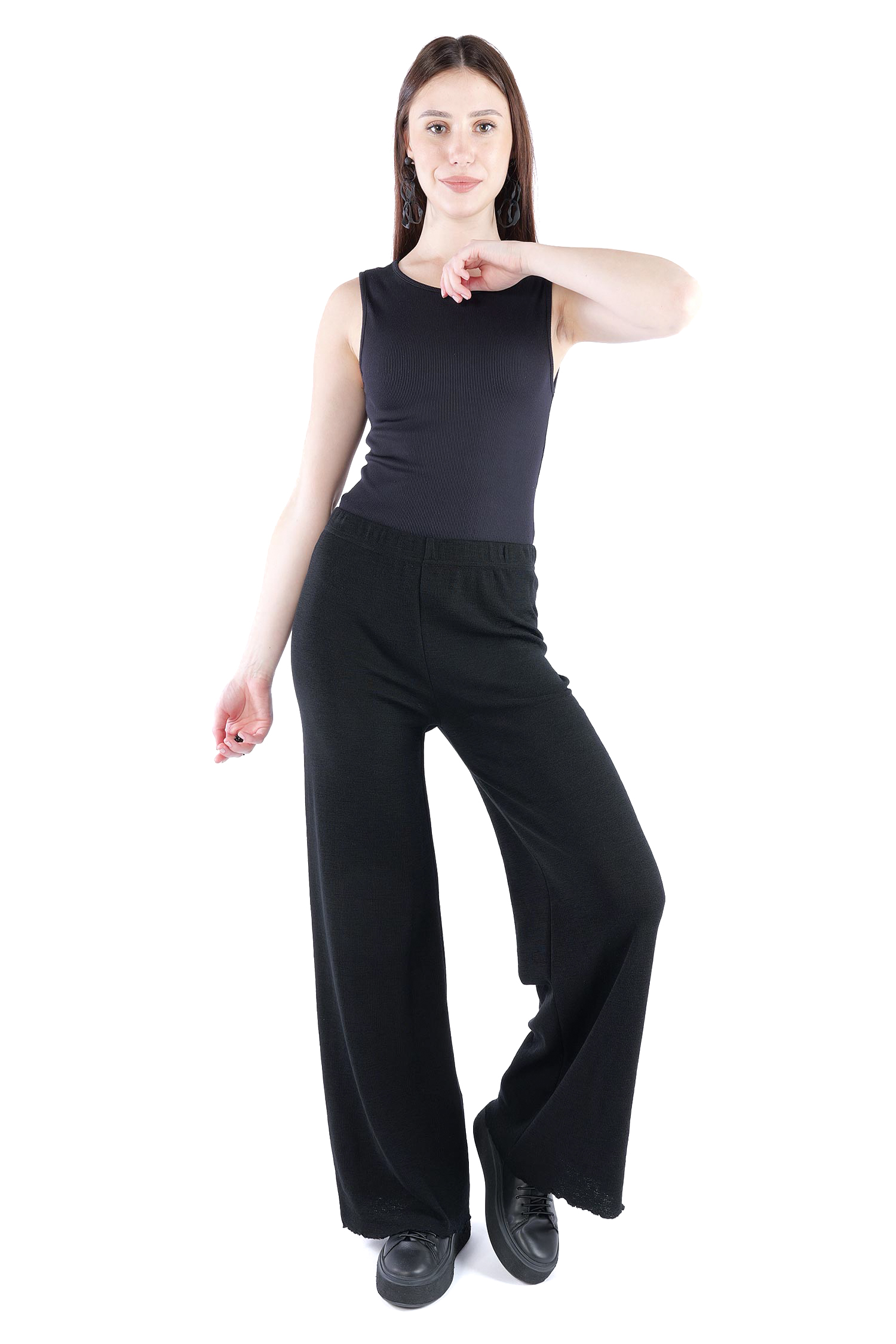 Merinohose - Schwarz - 3010