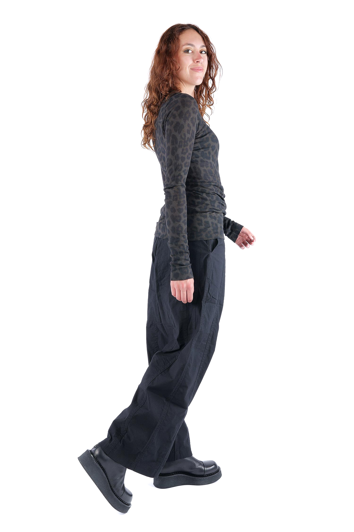 Rippjersey Longsleeve - Leo black cloud - 2261140502