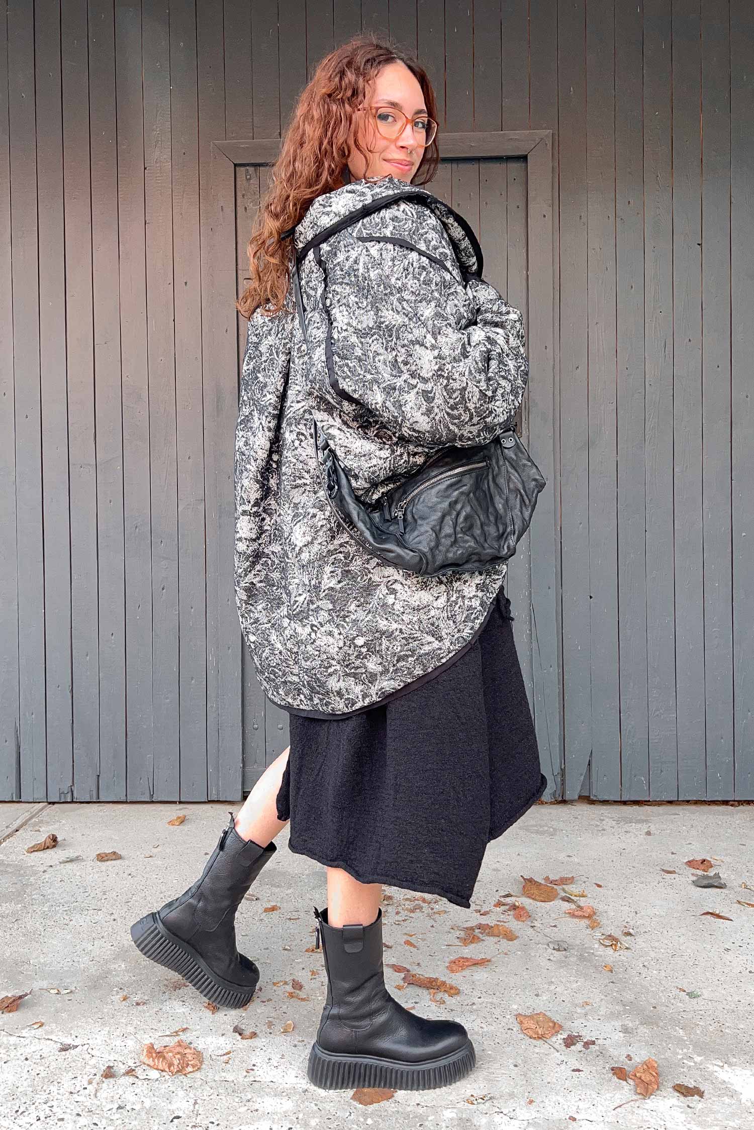 Canvas shoulder bag - black - Lang