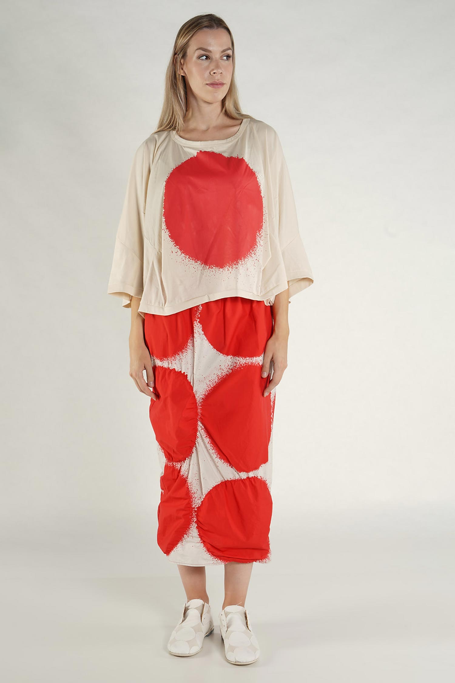 T-Shirt mit Kreis - Black print - 1261300502