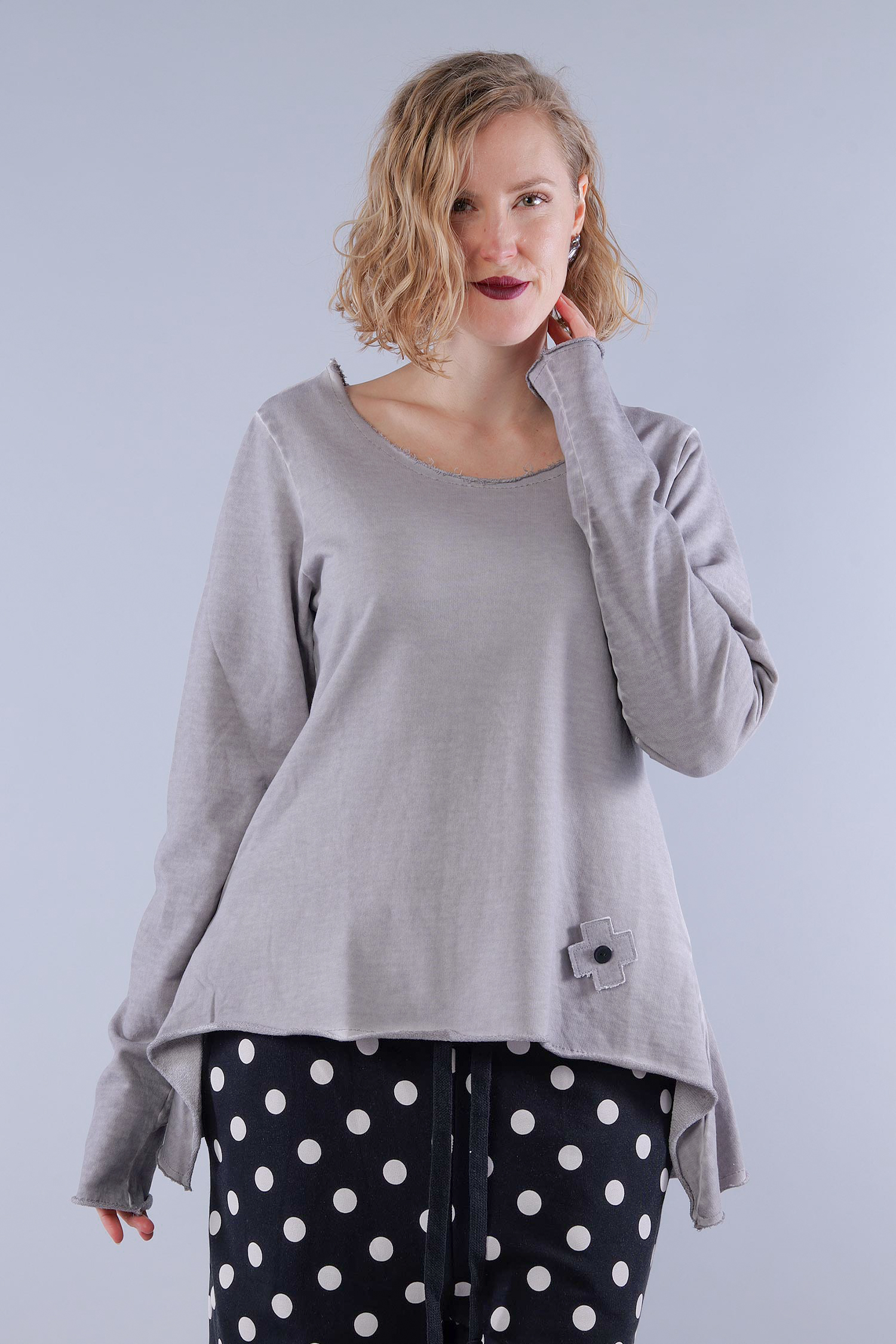 A-Linien Sweatpullover - Cement - 2116