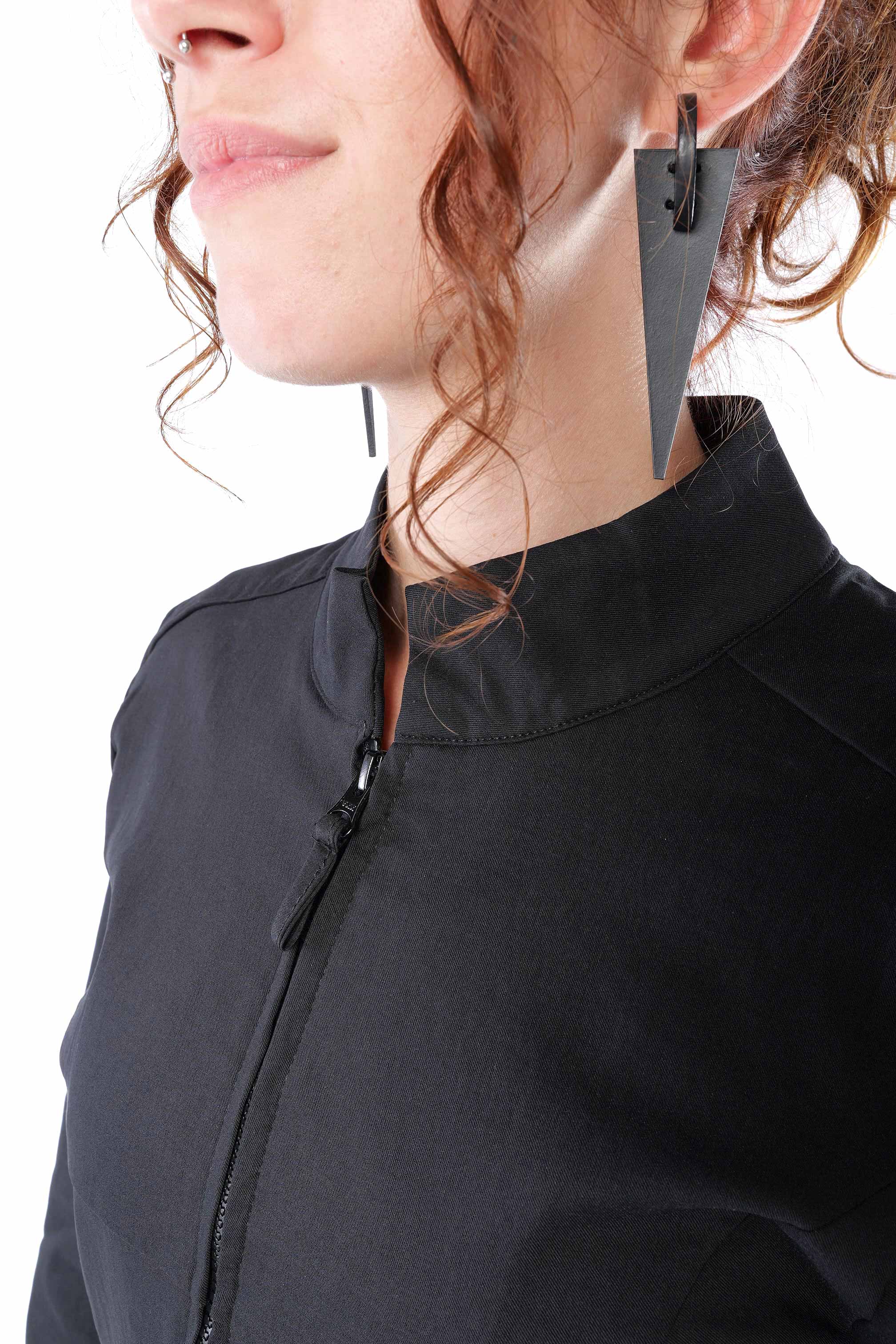 Stretch-Blazerjacke - Schwarz - 8074