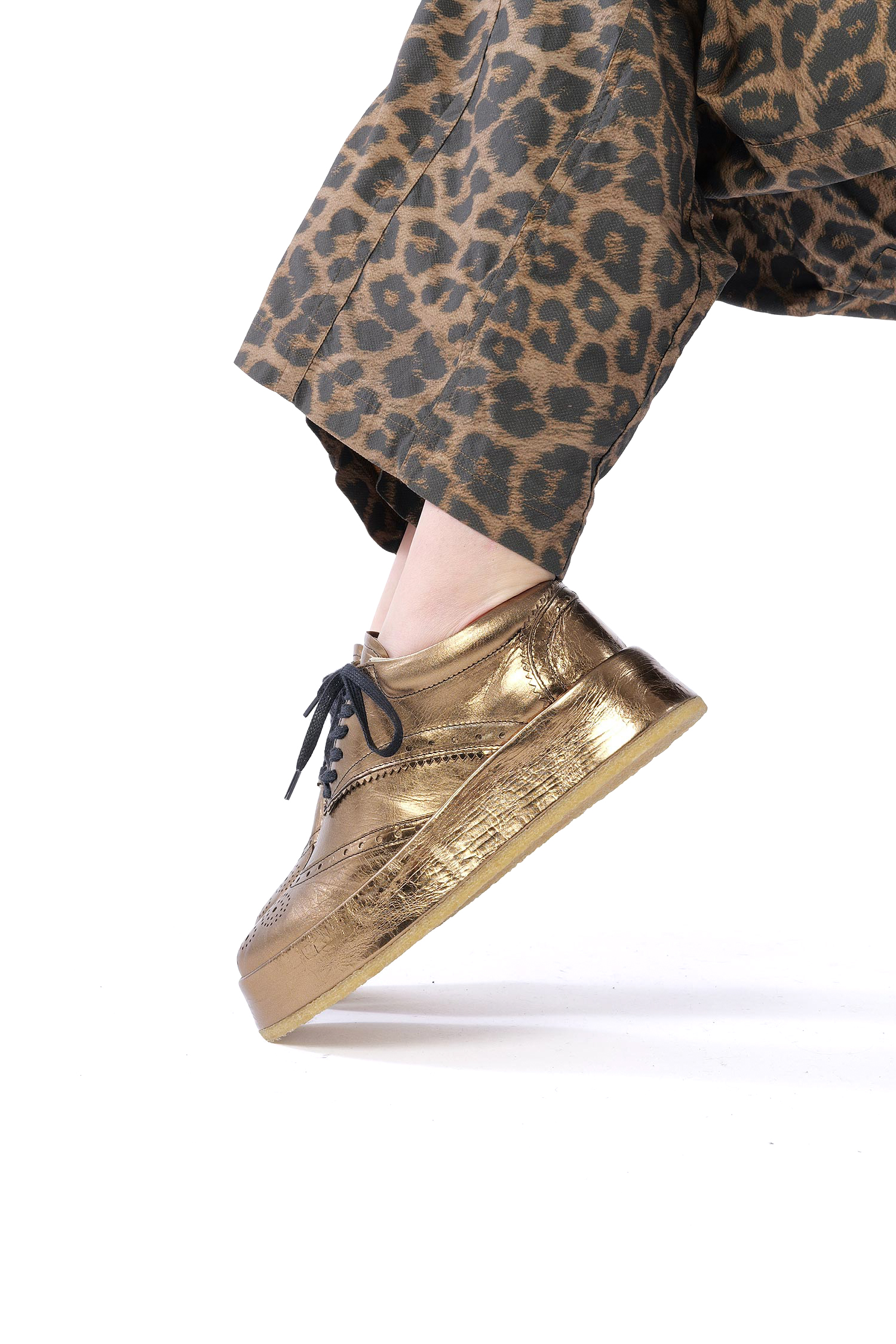 Golden platform sneakers - Gold - 2261985216