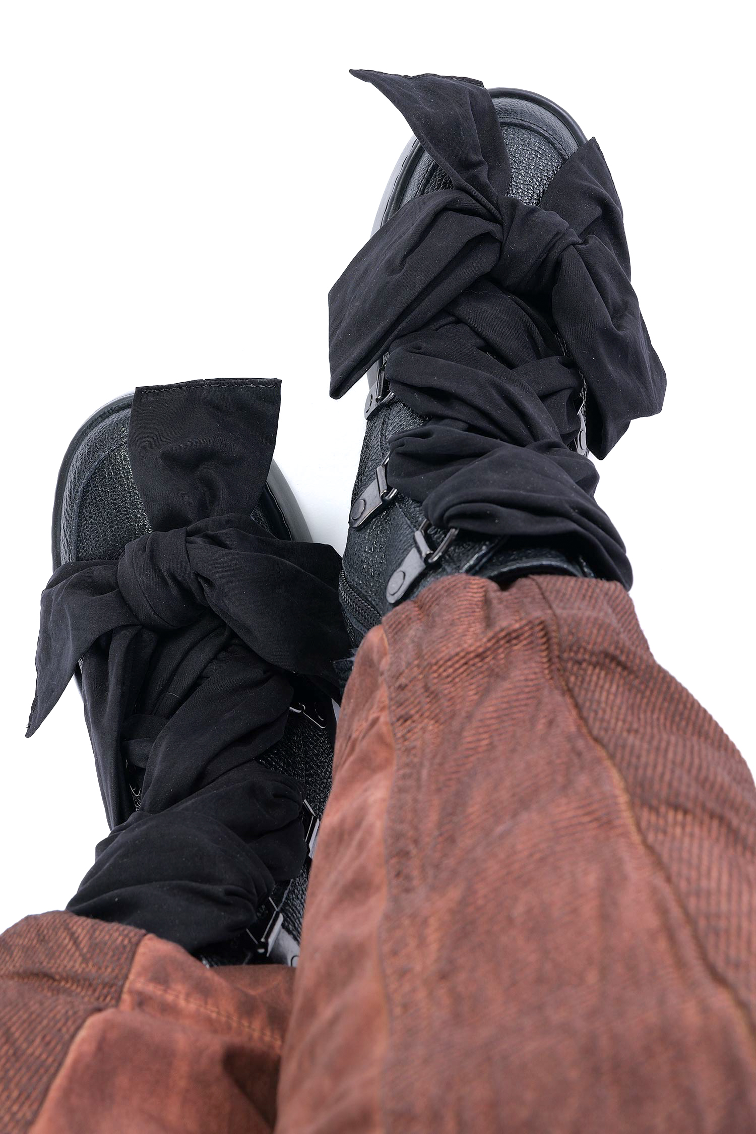 Schnür Boots - Schwarz - Vibe Ribbon
